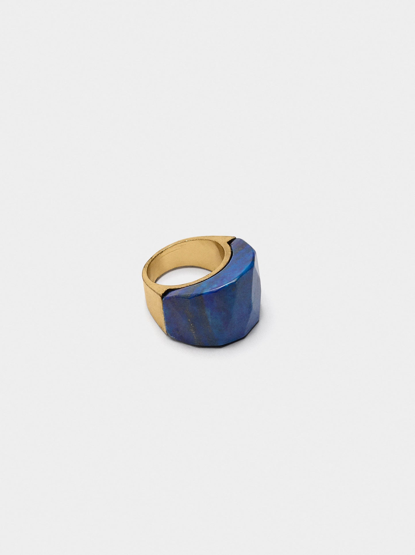 Ring With Faceted Stone