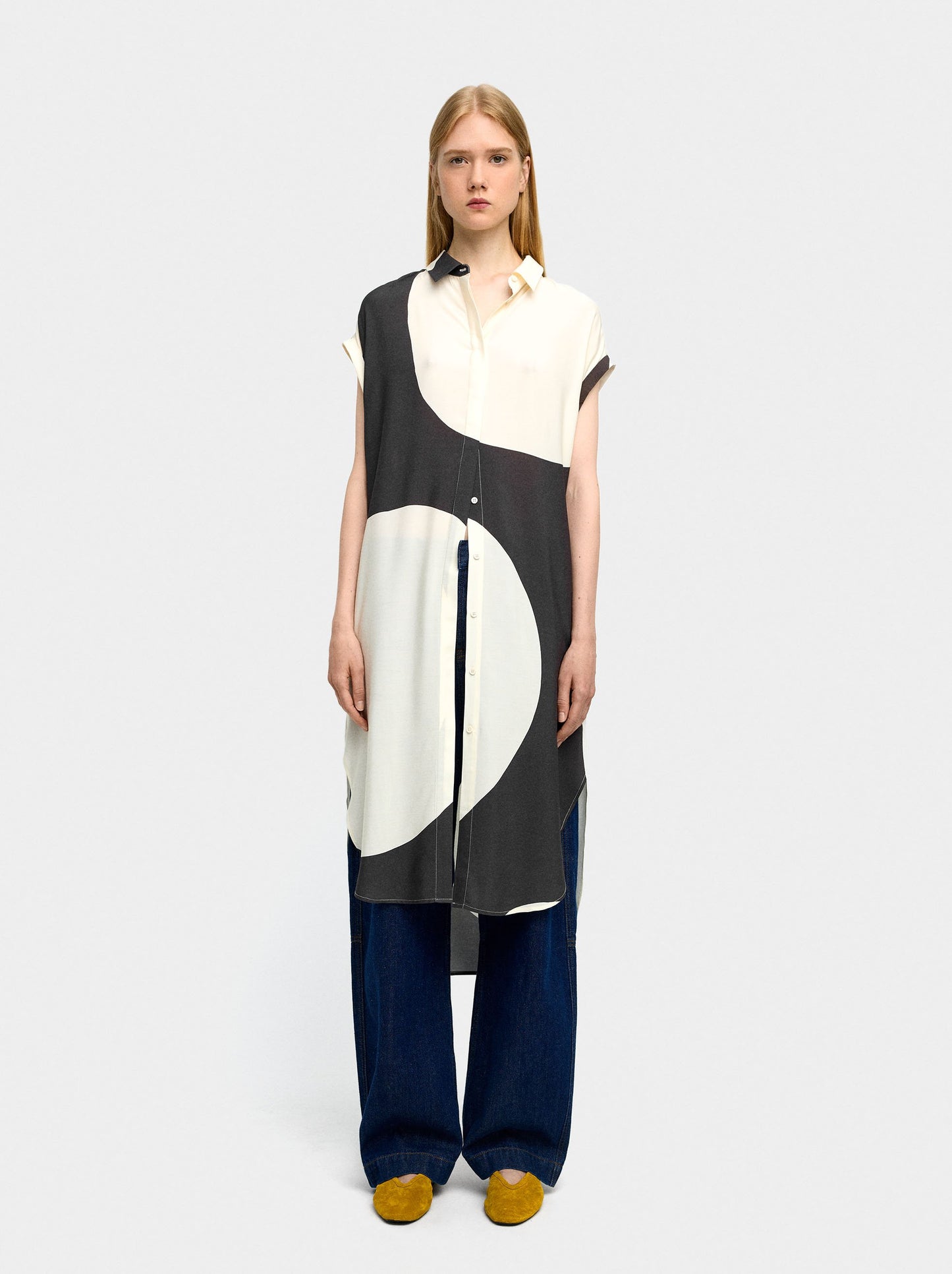 Printed Shirt Dress
