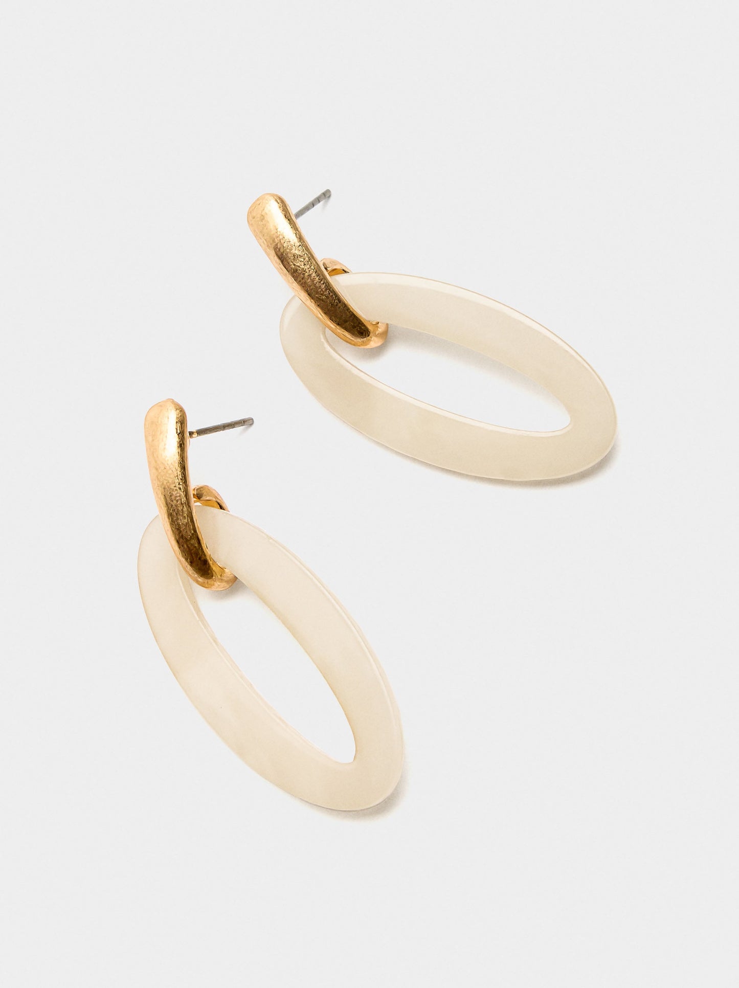 Elongated Hoop Earrings