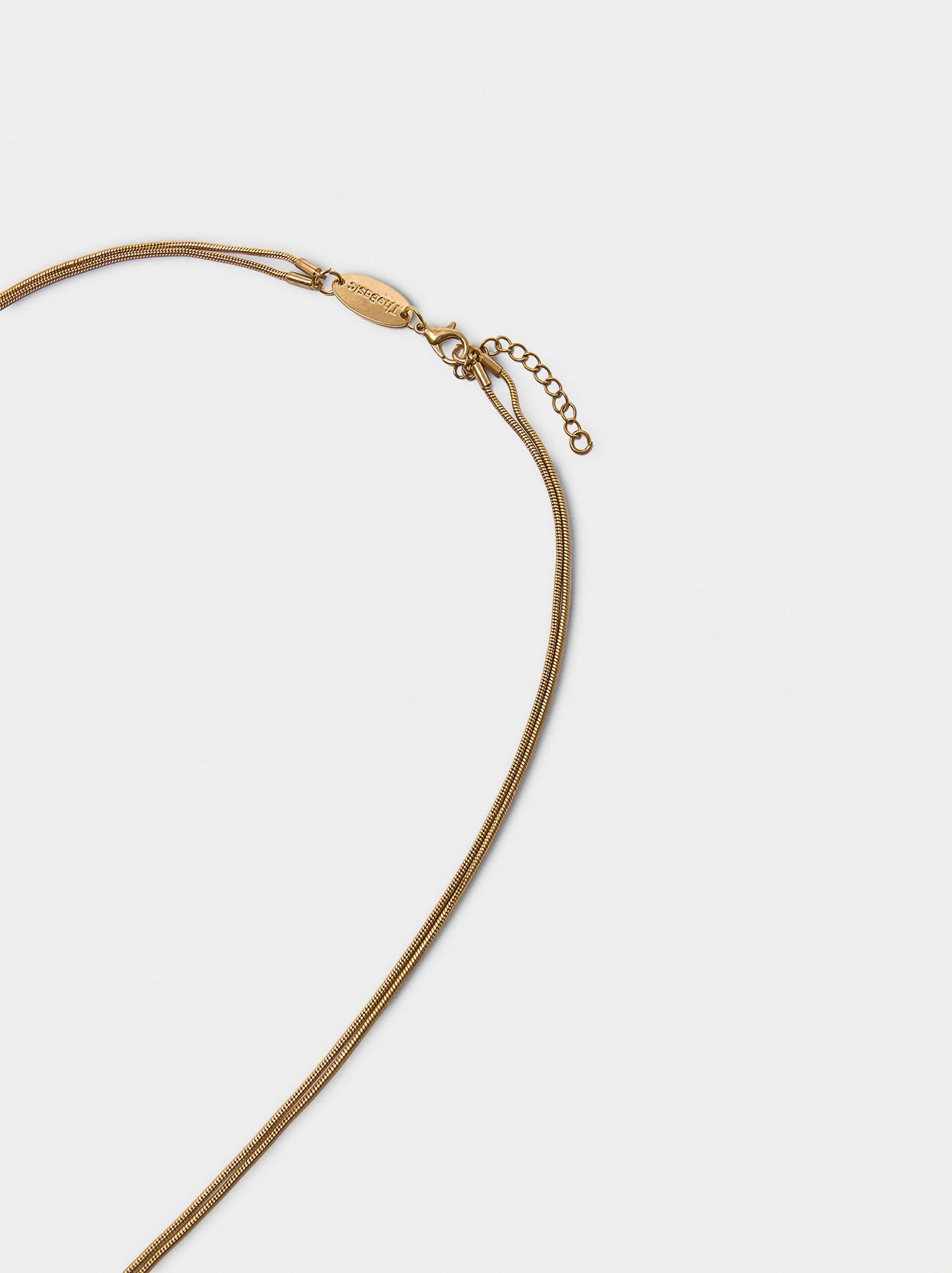 Snake Chain Necklace With Heart