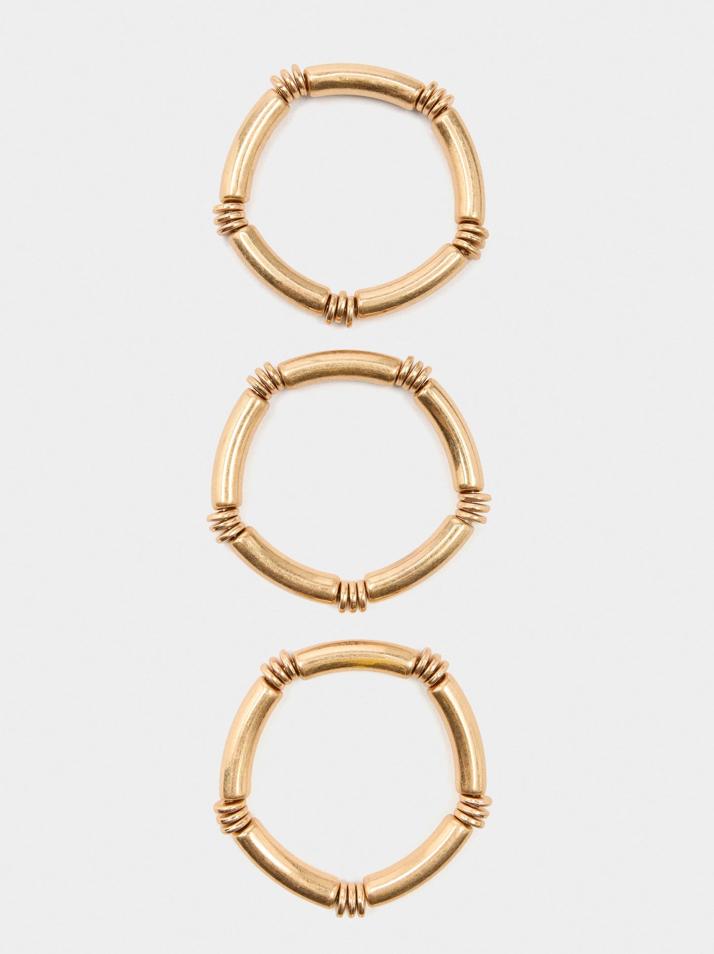 Set Of Segmented Elastic Bracelets