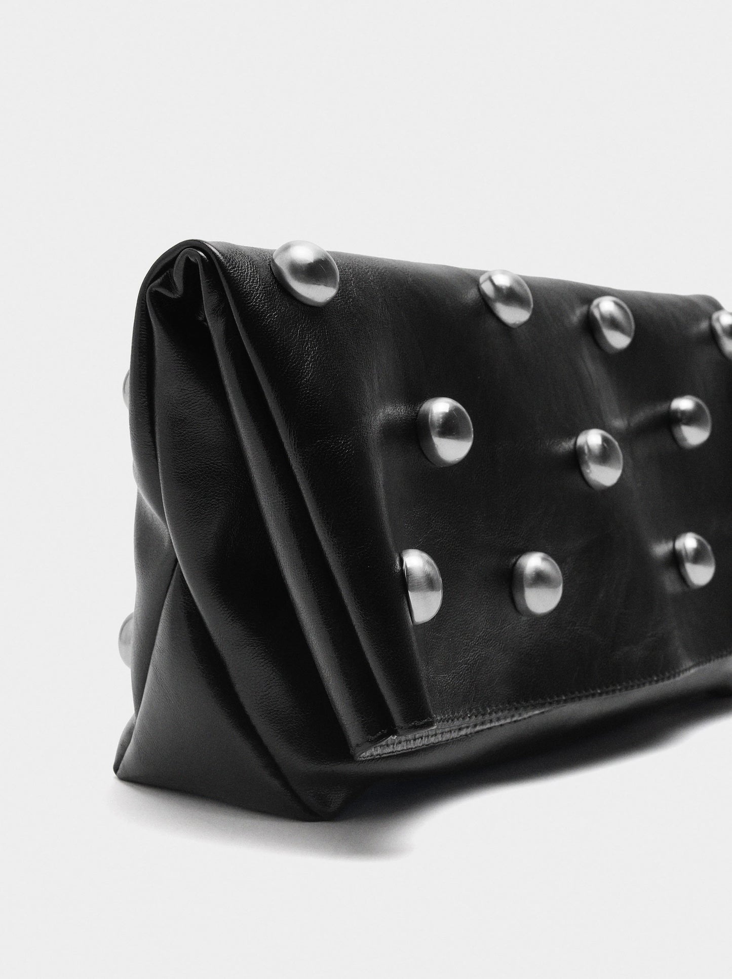 Handbag With Spheres And Flap
