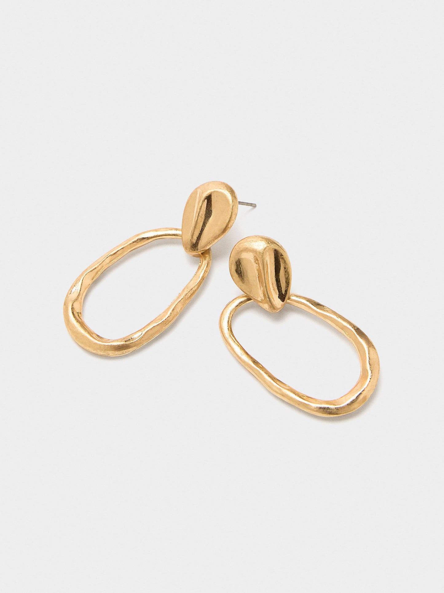 Earrings With Irregular Hoop