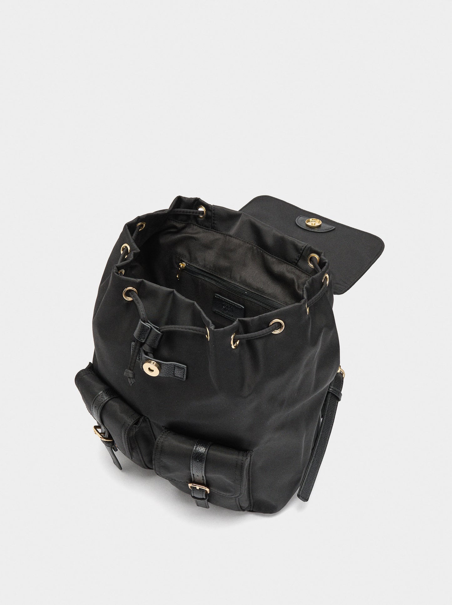 Nylon Backpack With Pendant