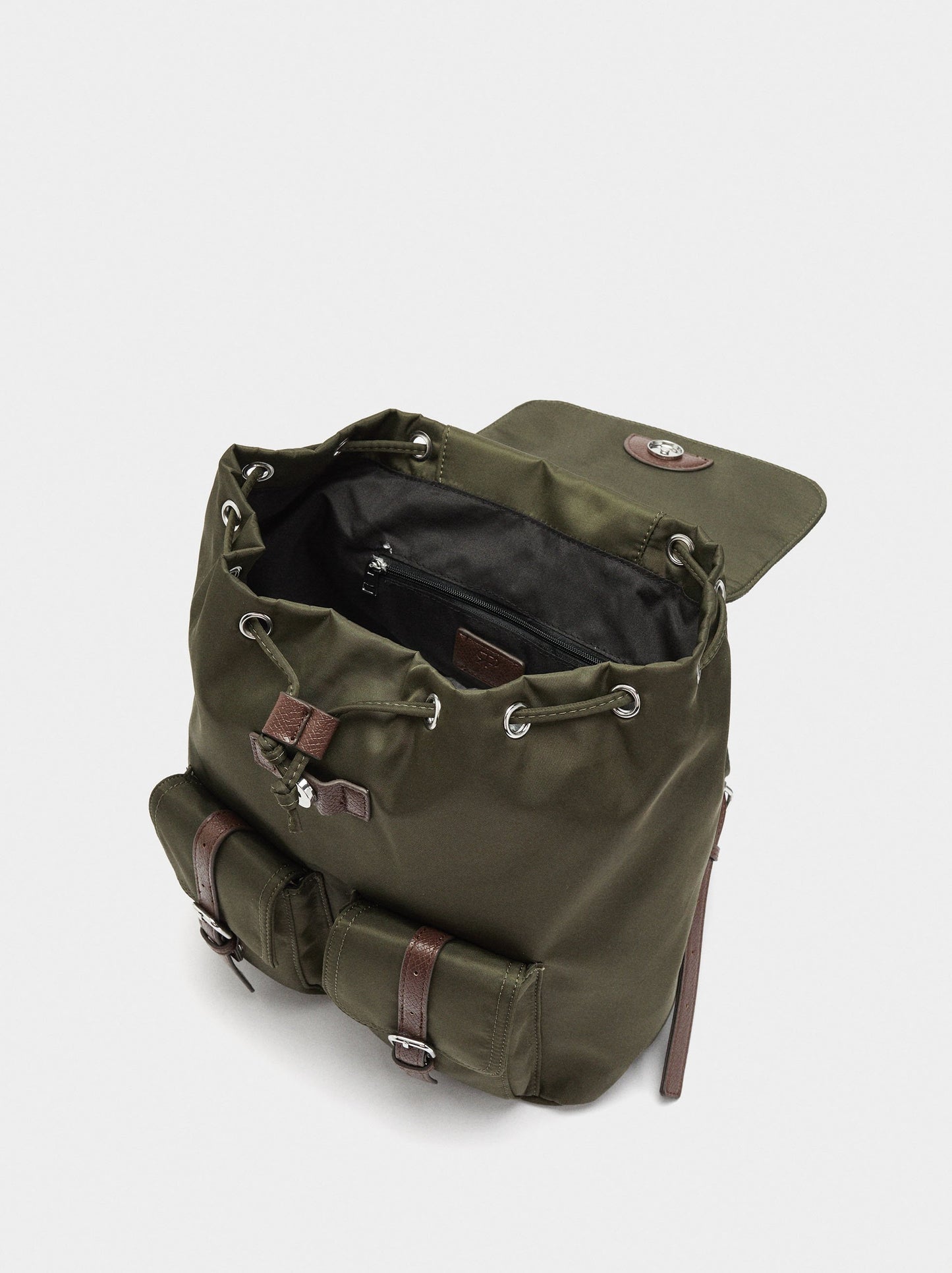 Nylon Backpack With Pendant