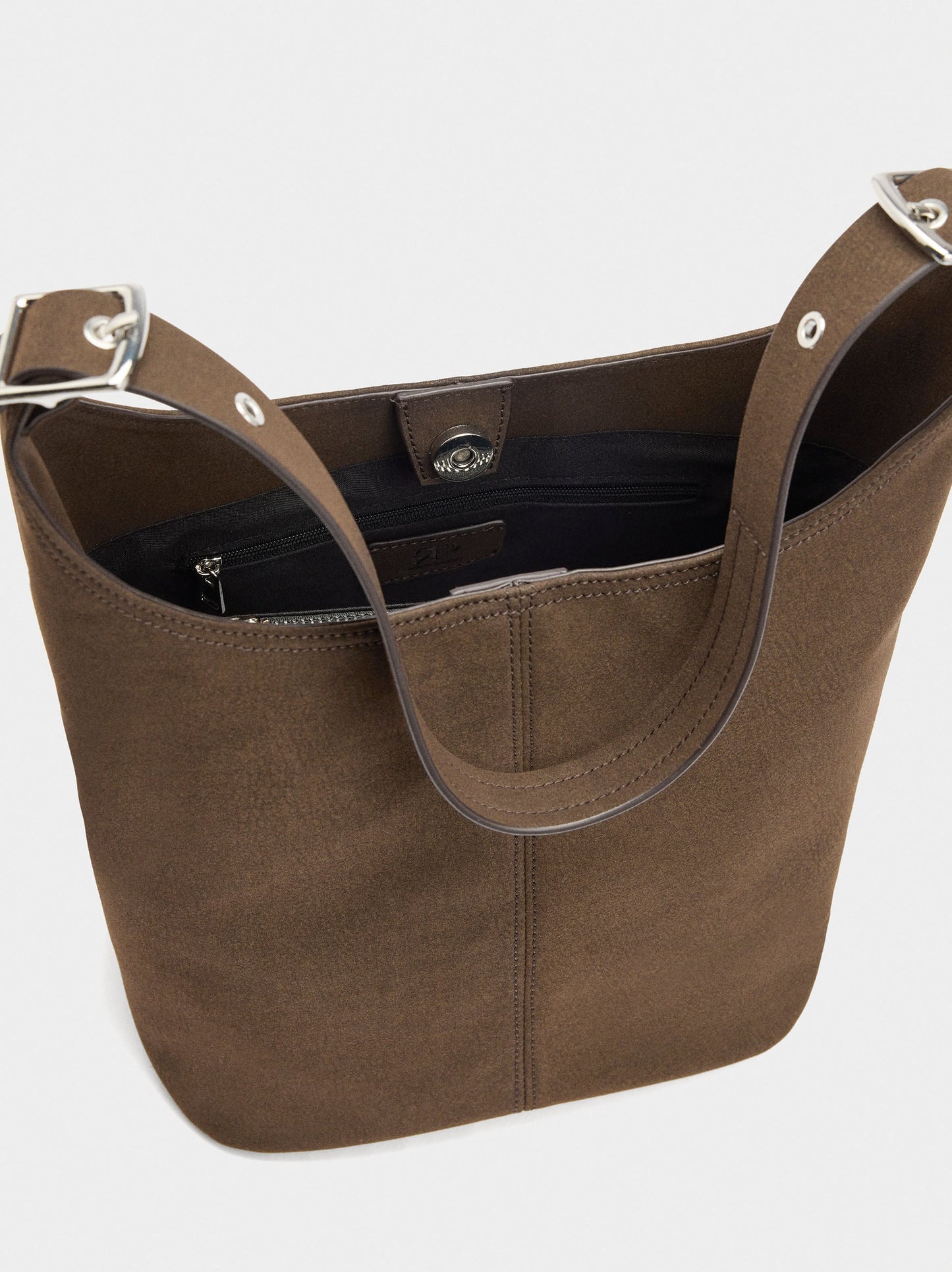 Shoulder Bag With Leather-Effect