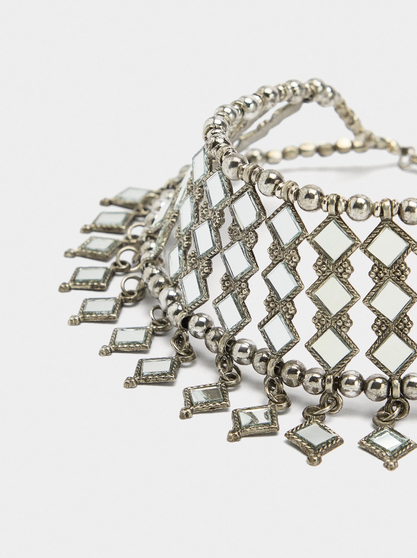 Mirror Diamond-Shaped Choker
