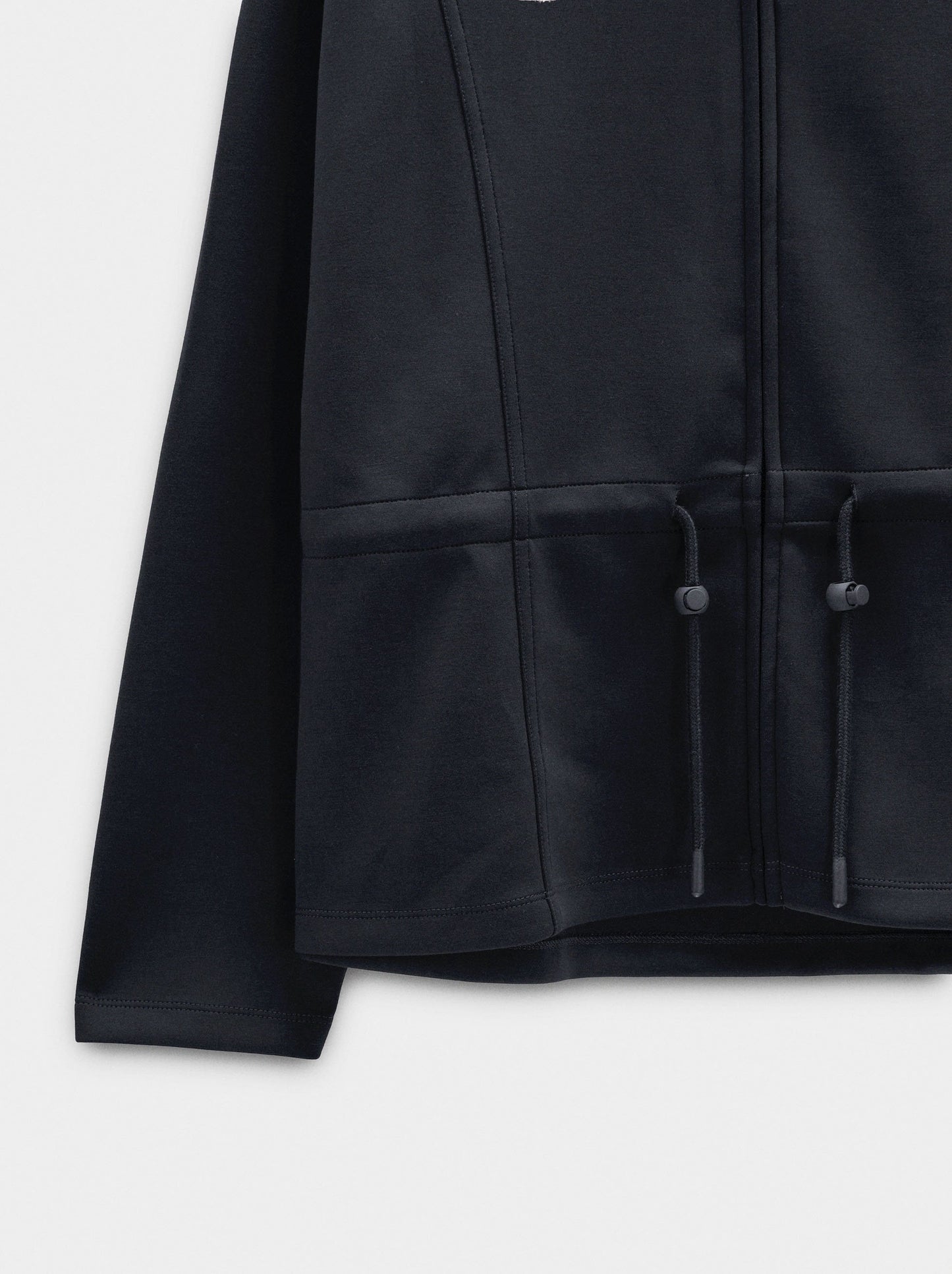 Sweatshirt With Zipper Closure And High Collar