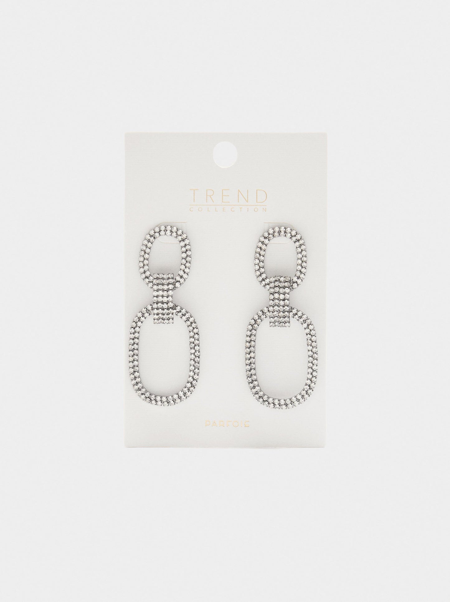 Maxi Double Hoop Earrings With Crystals
