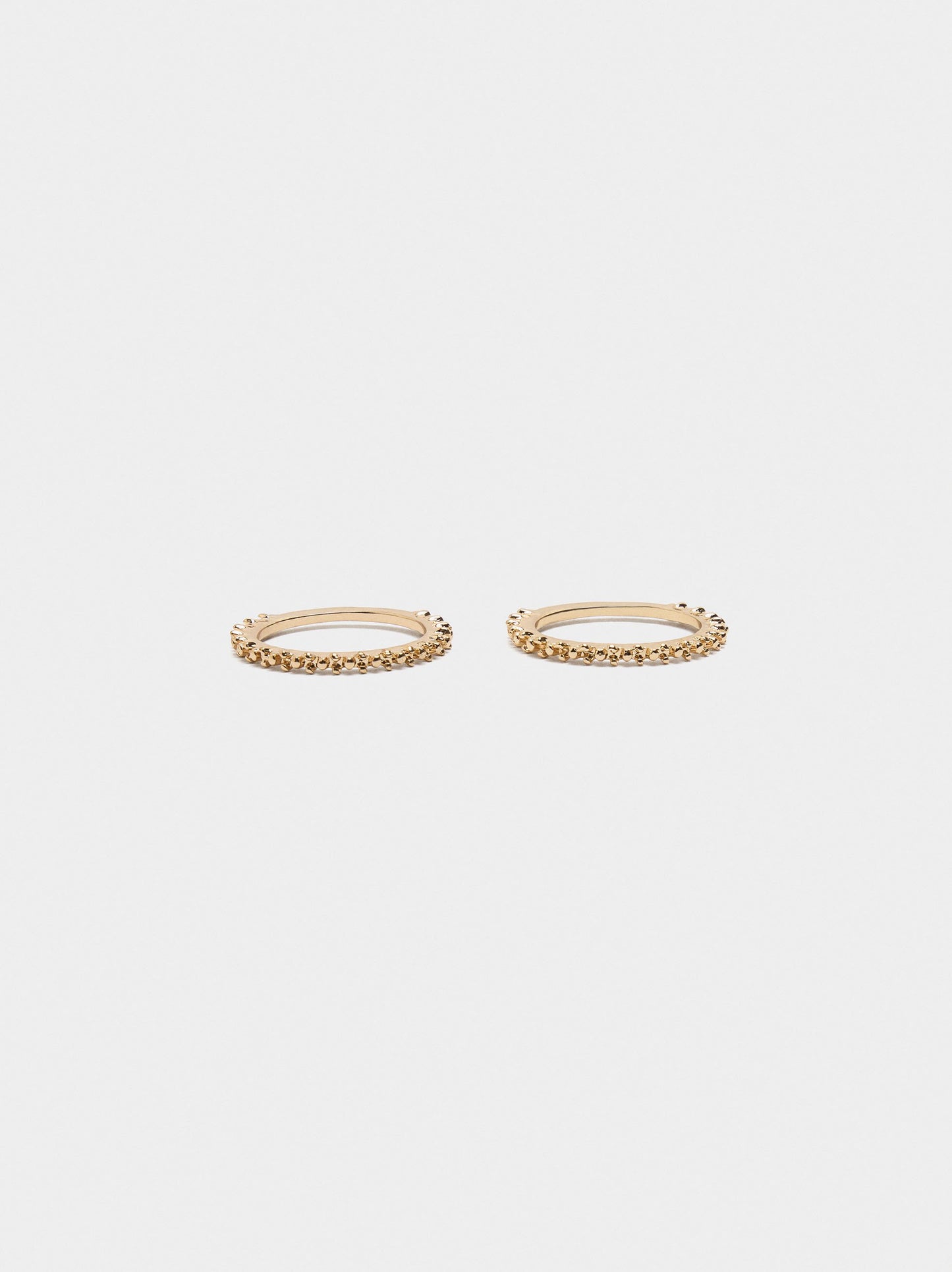 Set Of Rings With Embossed Detail