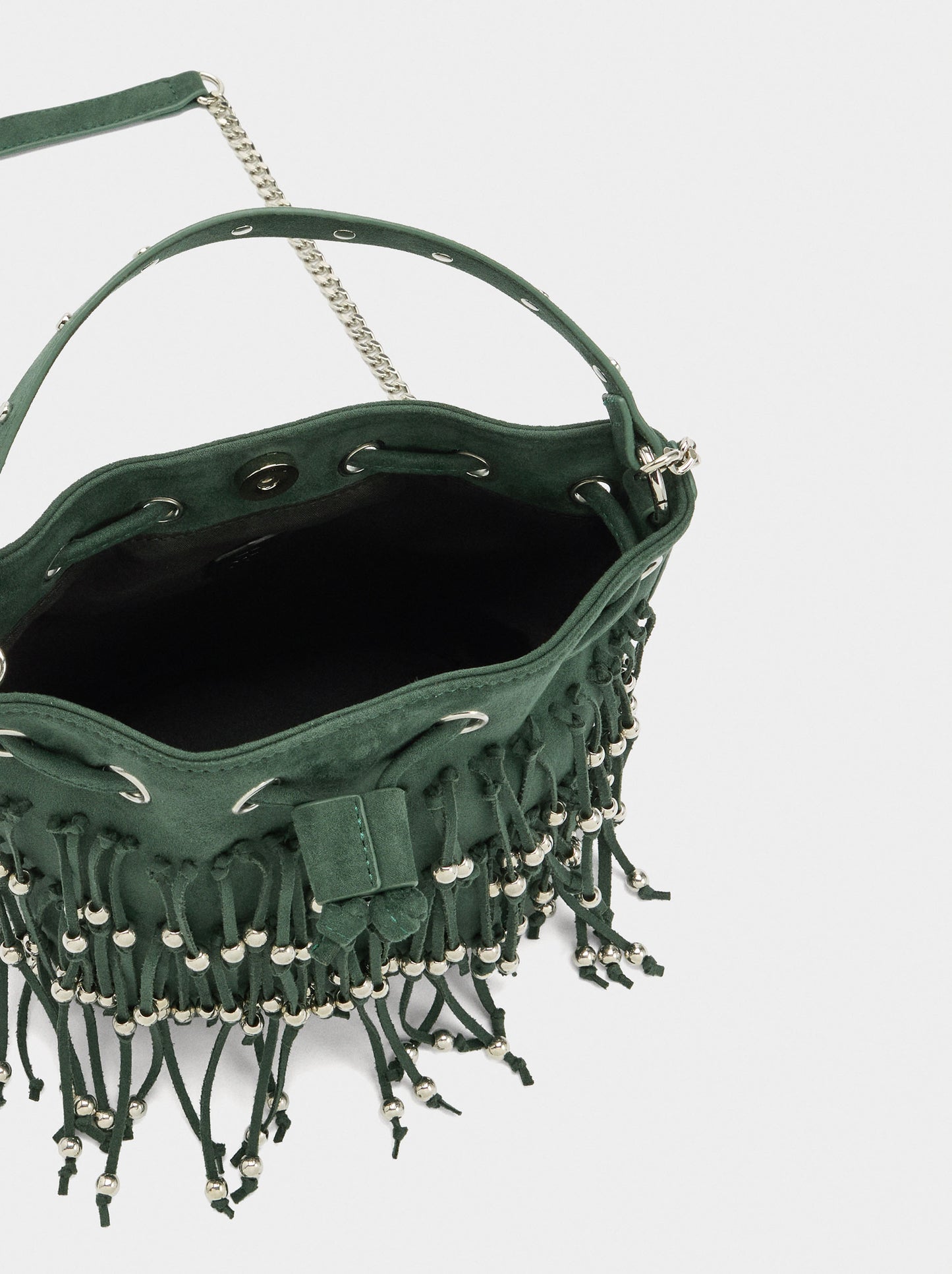 Party Bag With Fringes And Beads