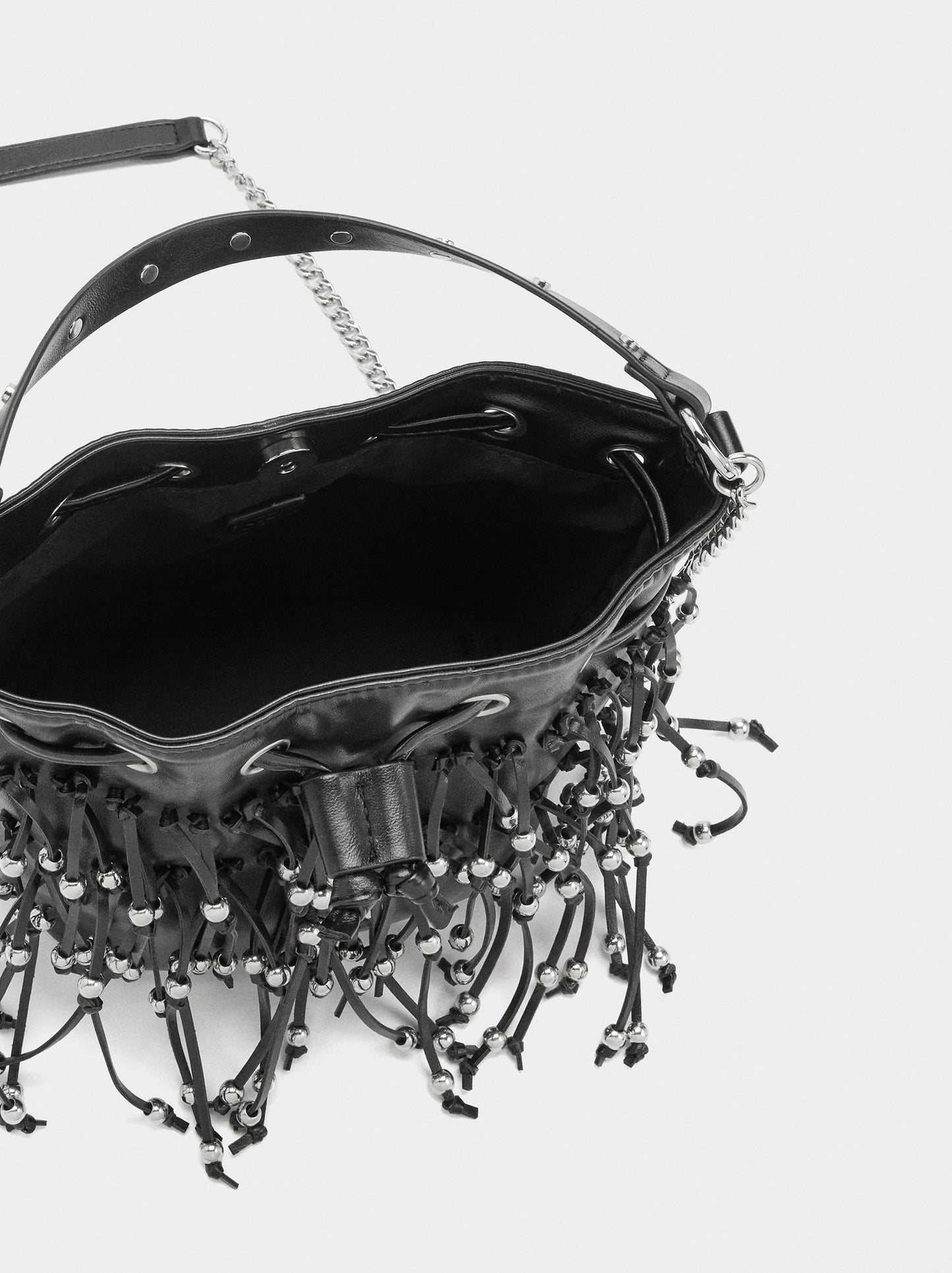 Party Bag With Fringes And Beads