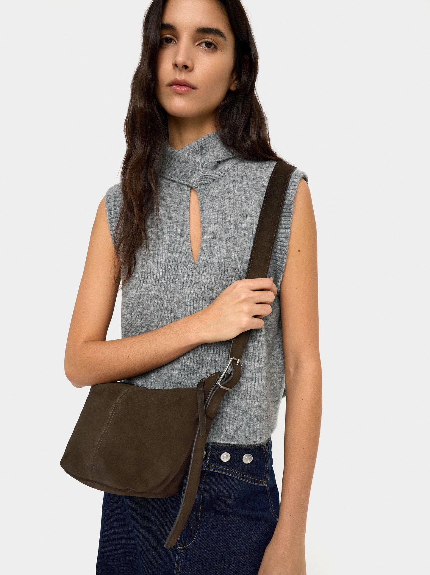 Smooth Leather Crossbody Bag