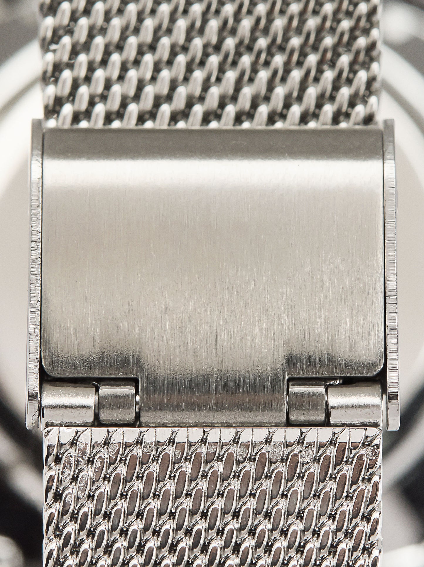 Bicolor Watch With Stainless Steel Metal Mesh