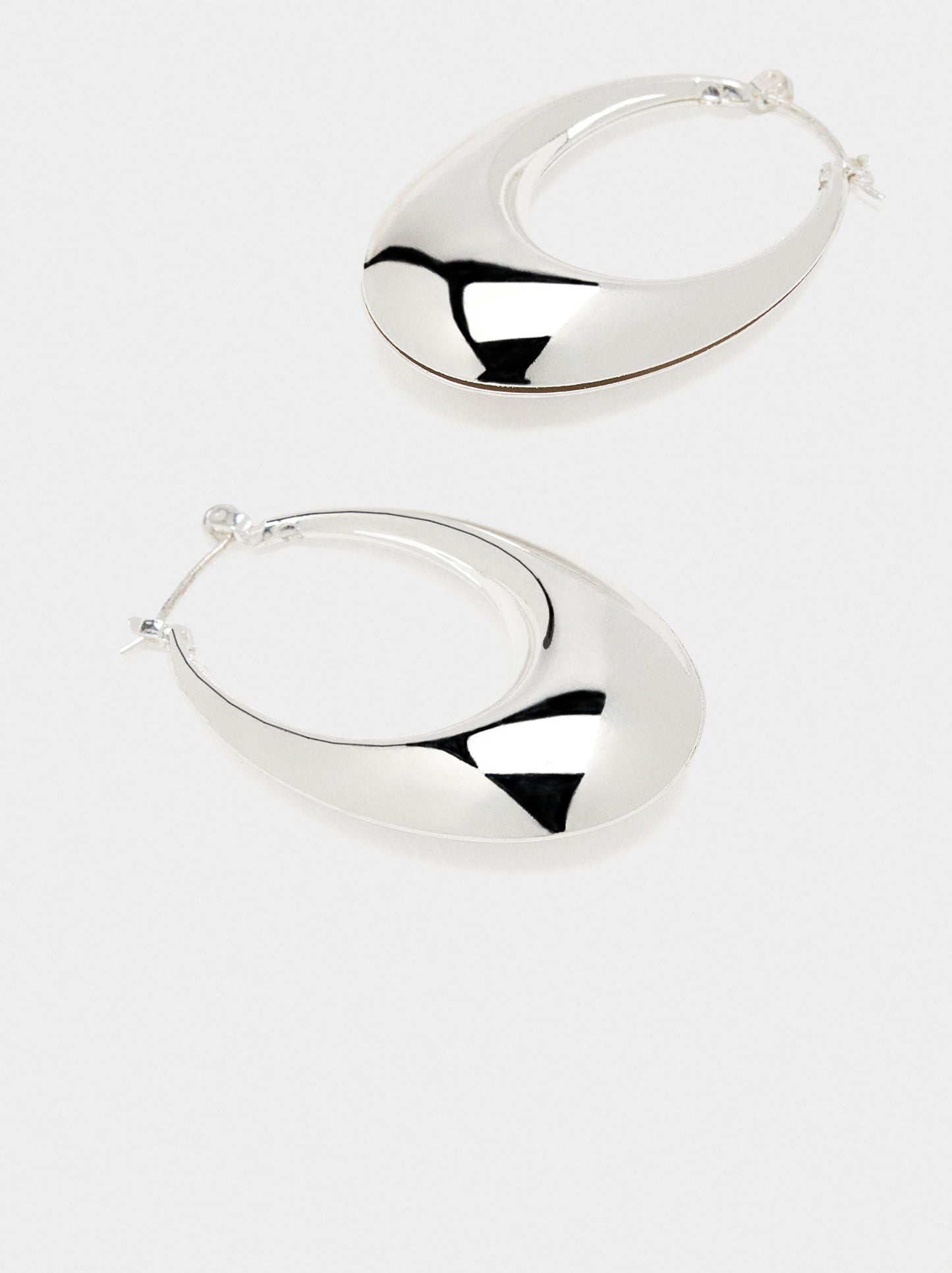 Oval Hoop Earrings