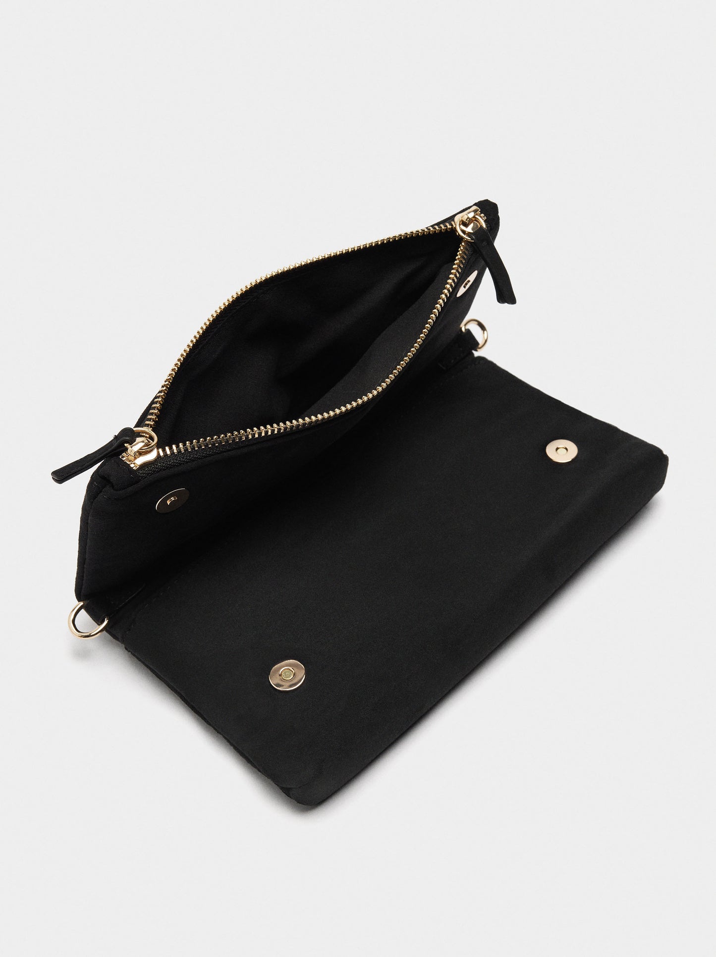 Leather-Effect Crossbody Bag With Flap