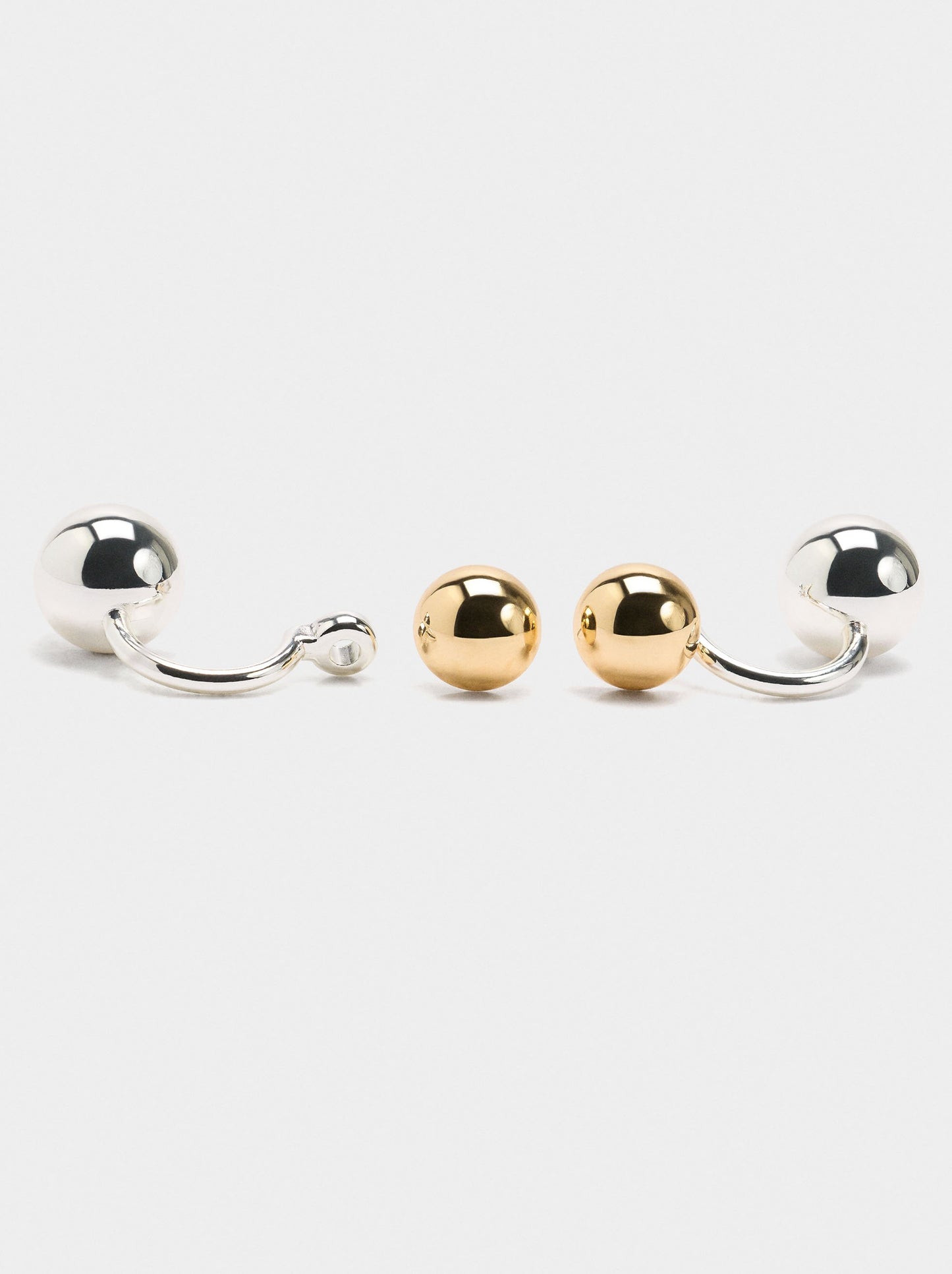 Bicolor Sphere Earrings
