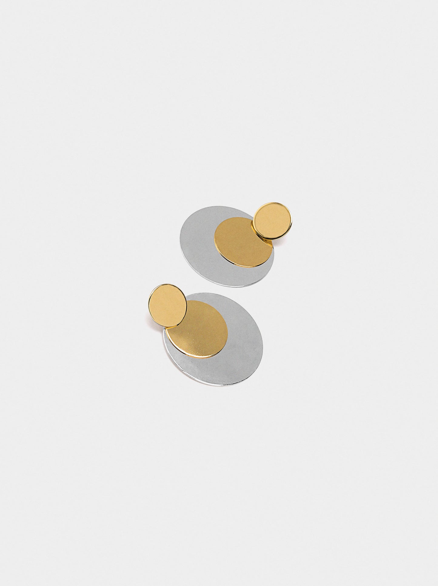 Round Bicolor Earrings