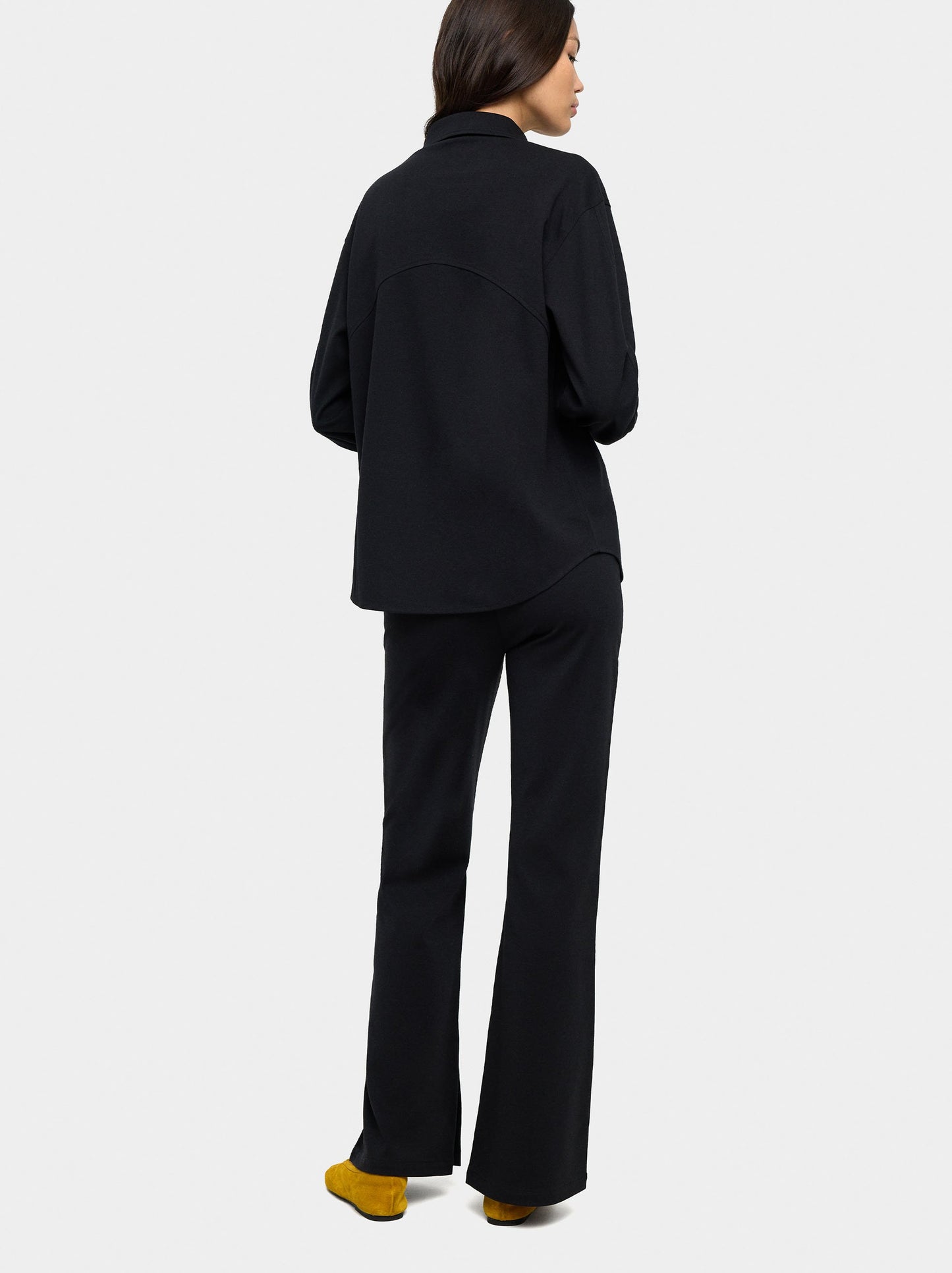 Plain Flare Trousers