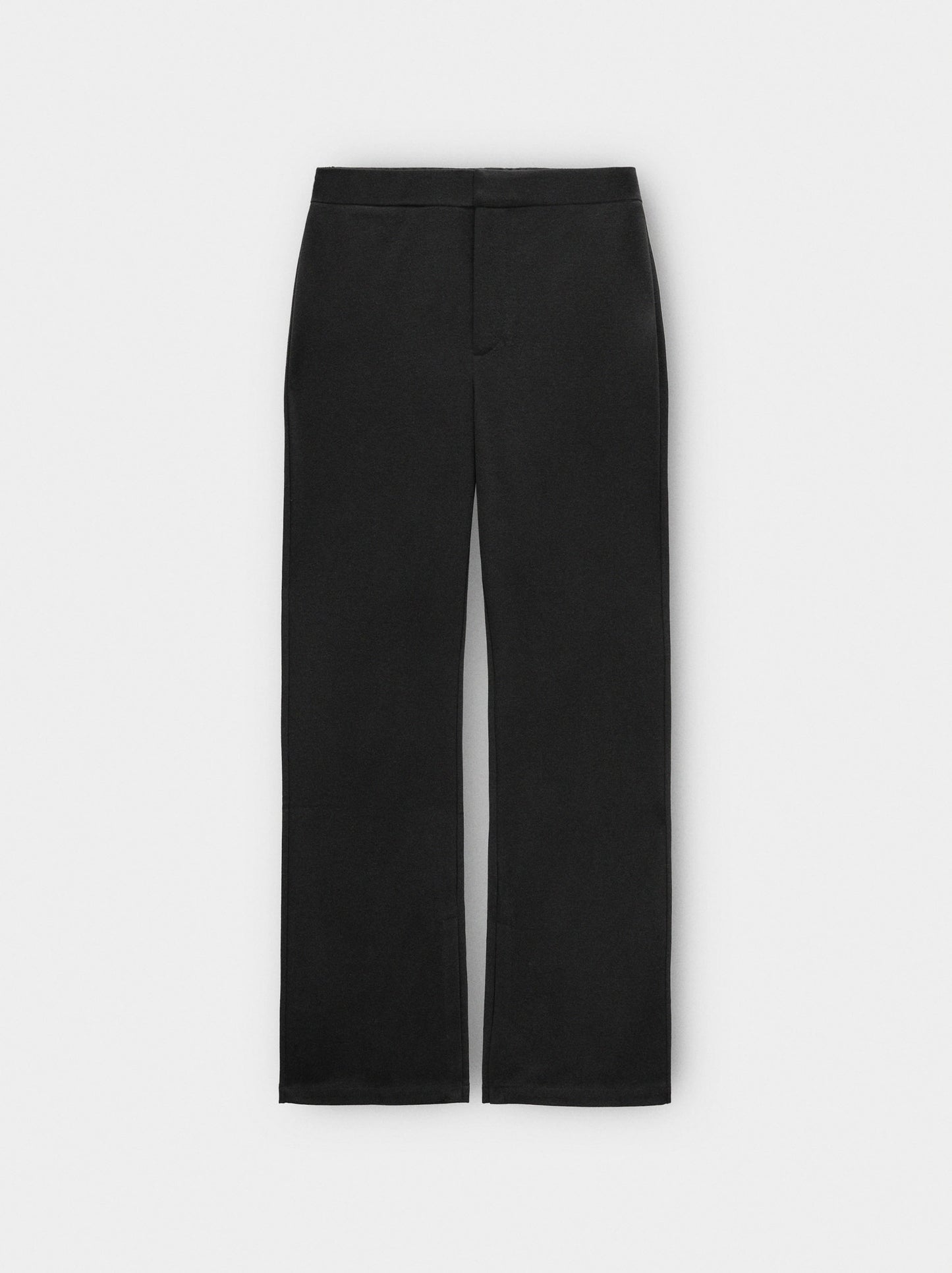 Plain Flare Trousers