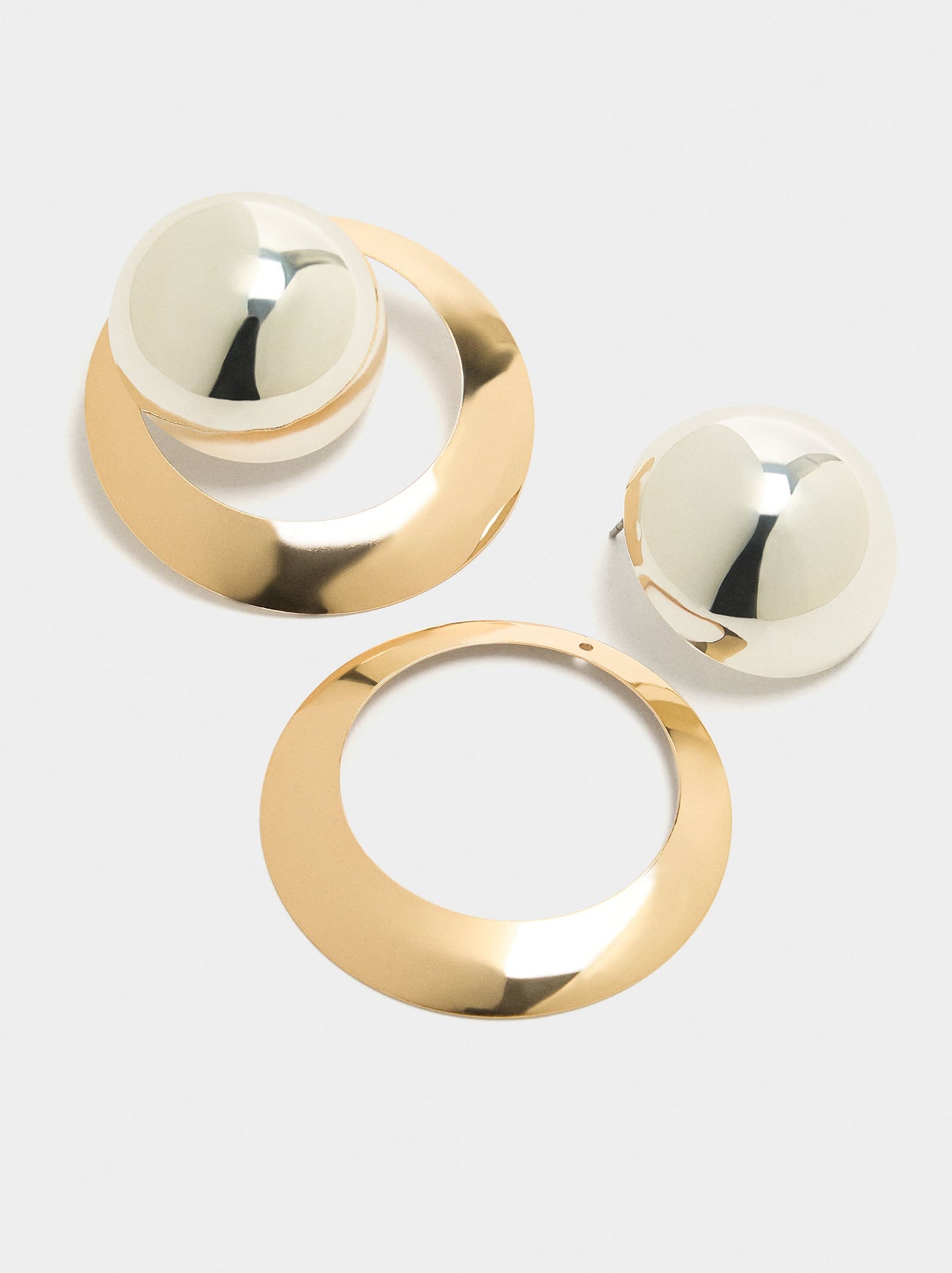 Hoop And Sphere Earjacket Earrings