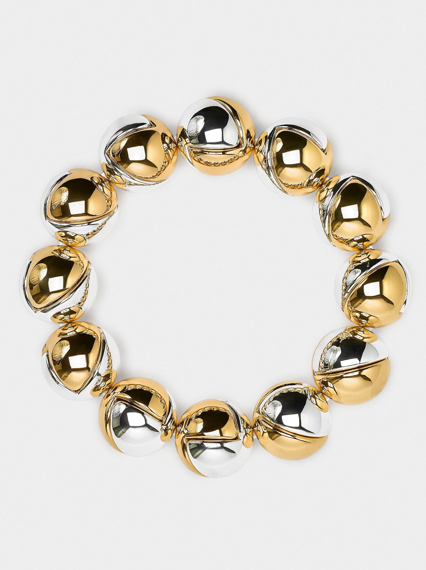 Elastic Bracelet Bicolor Beads