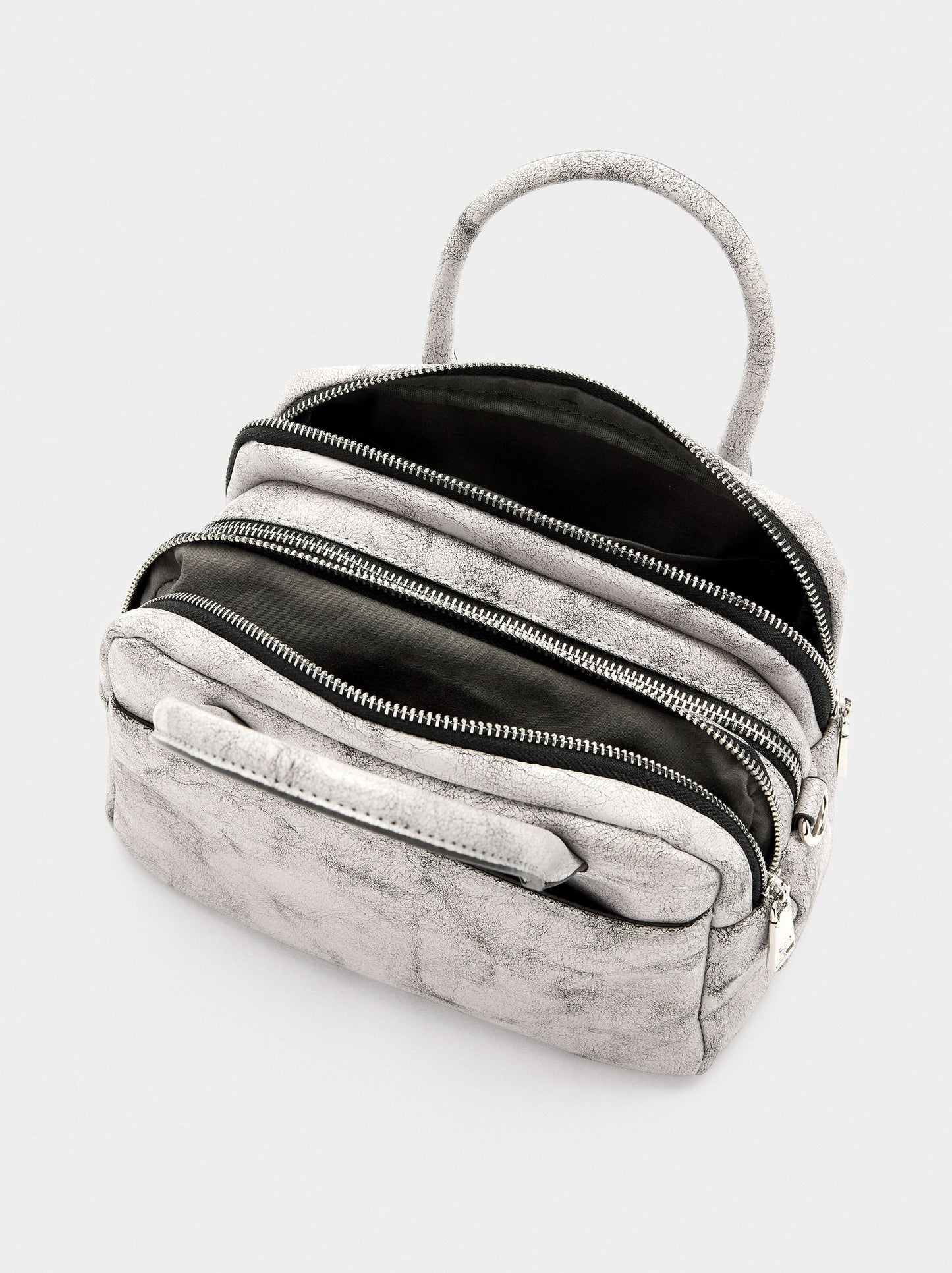 Bowling Bag With Cracked Effect
