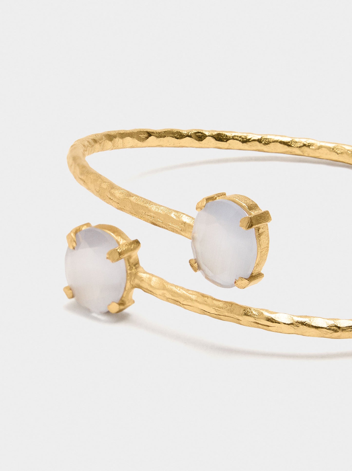 Crossed Bracelet With Stones