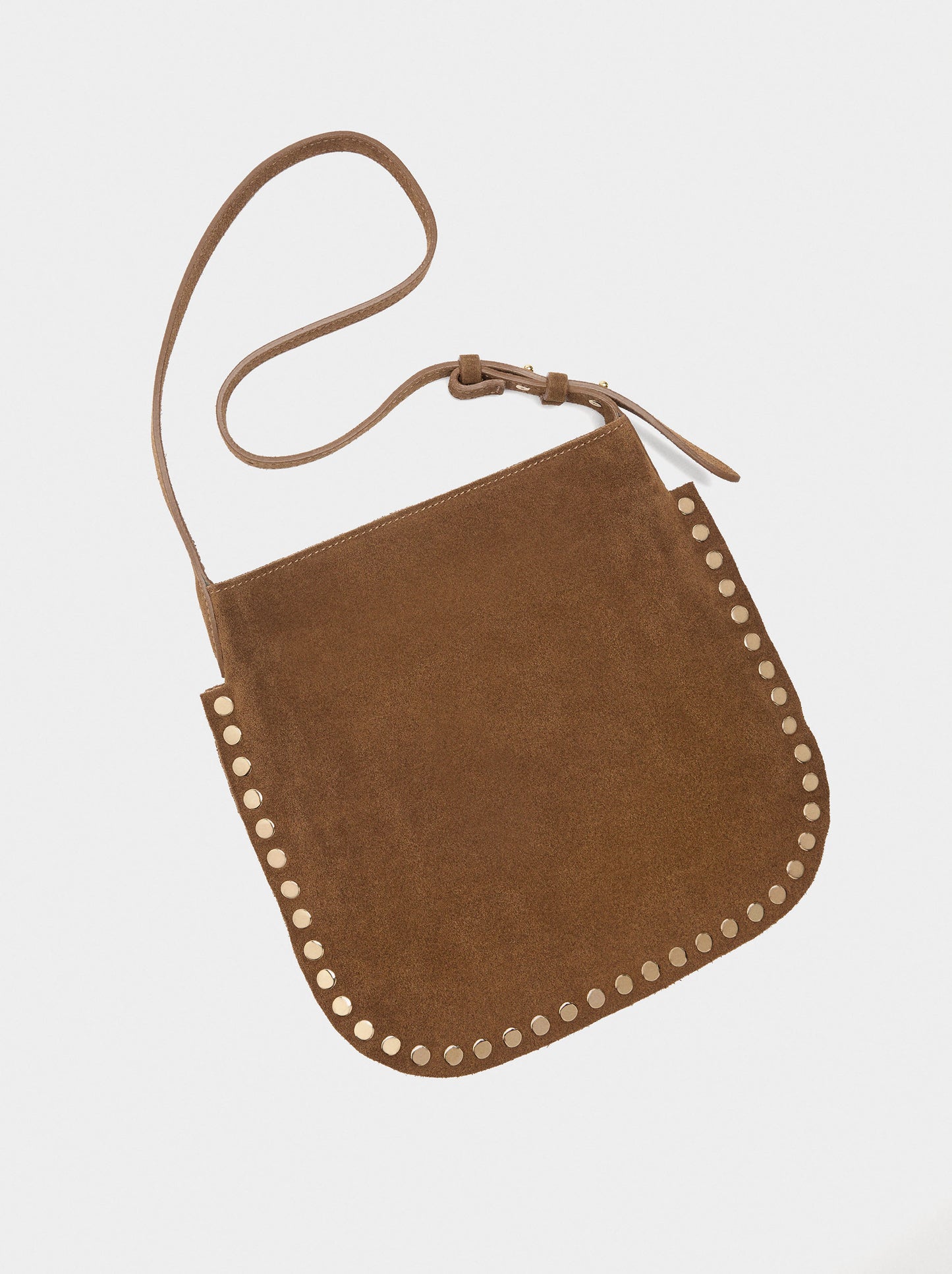 Leather Crossbody Bag With Studs