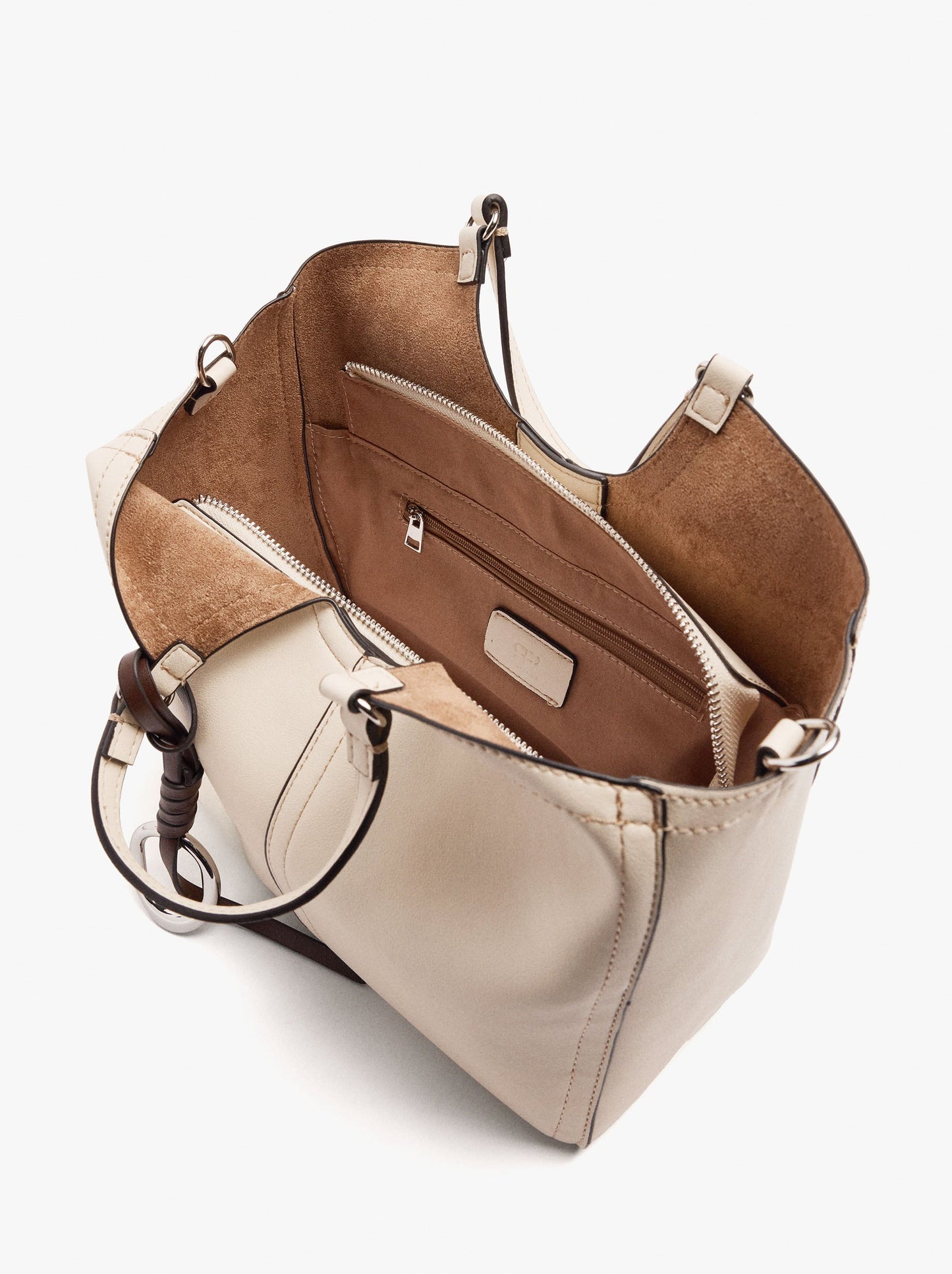 Plain Tote Bag With Zipper Closure