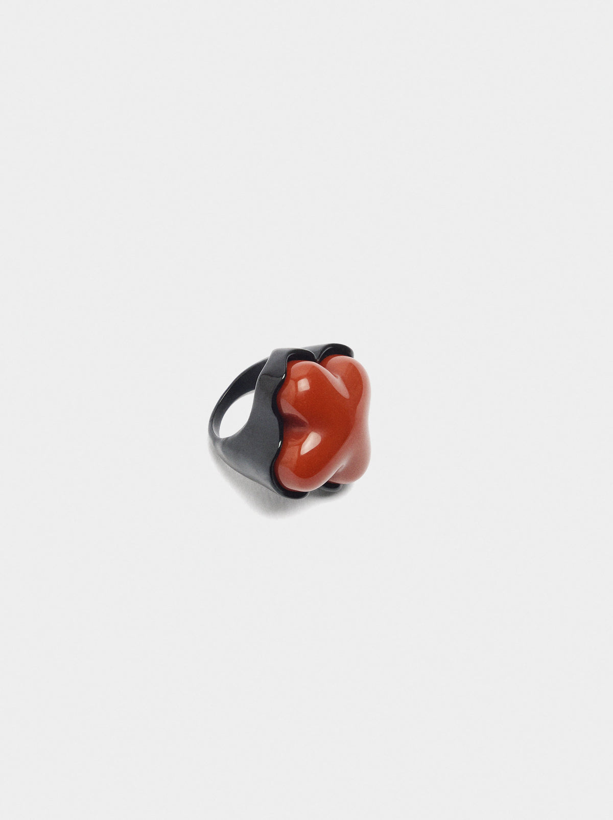 Ring With Resin Clover