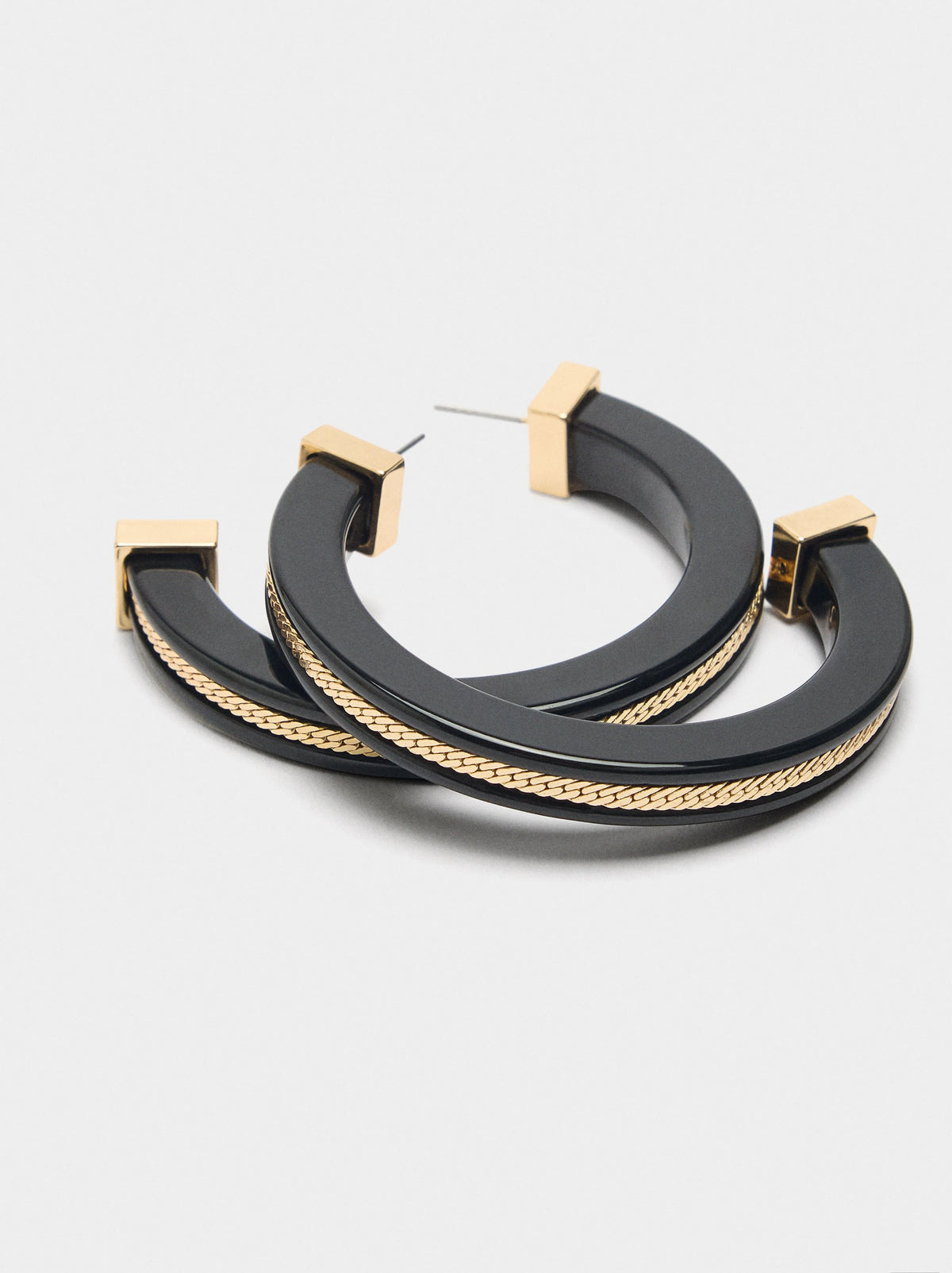Maxi Hoop Earrings In Resin