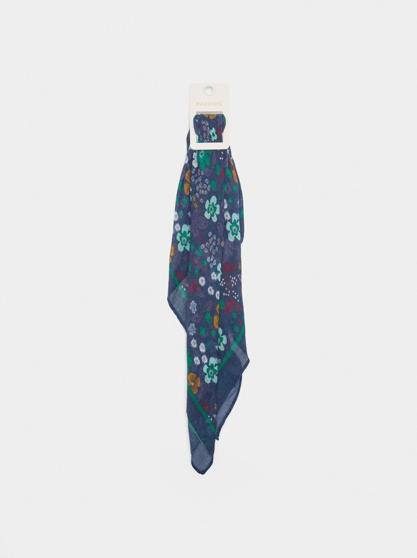 Square Printed Scarf With 100% Cotton