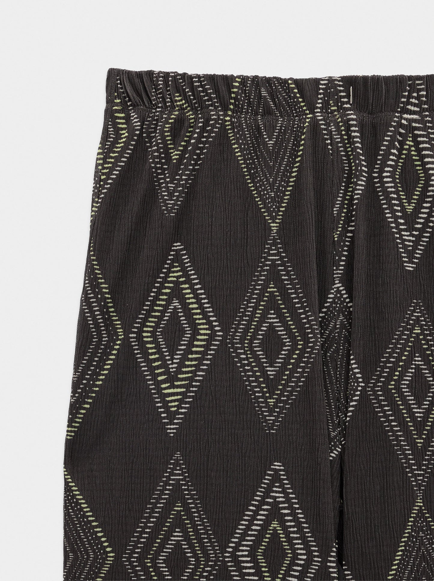Trousers With Printed Diamond Pattern