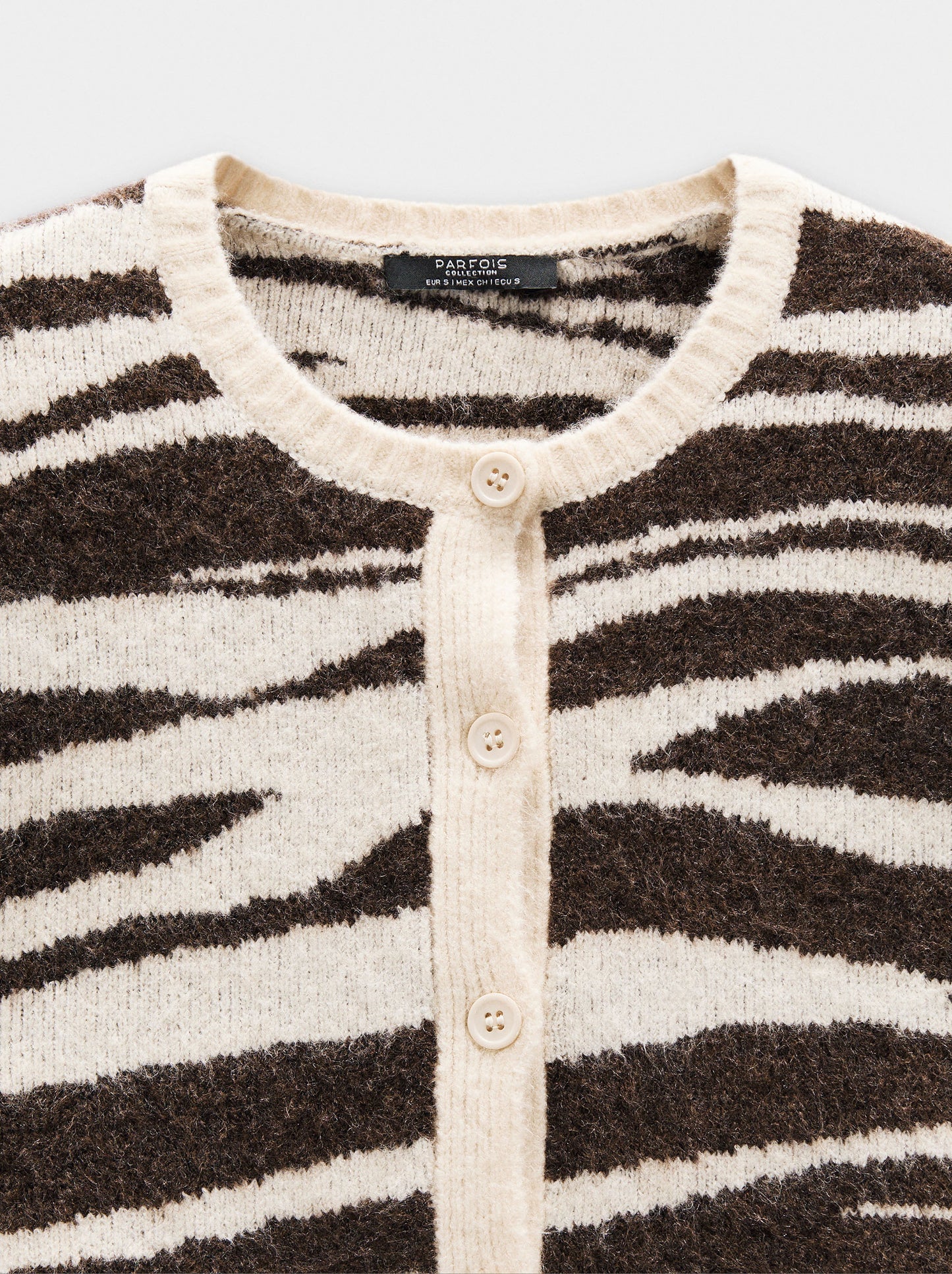 Jacquard Knit Cardigan