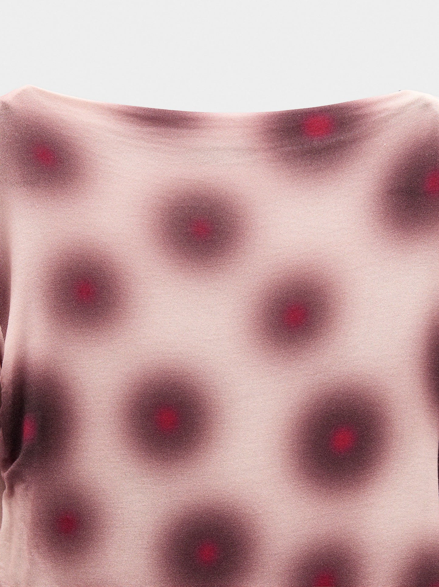 Printed Sweater With Draping