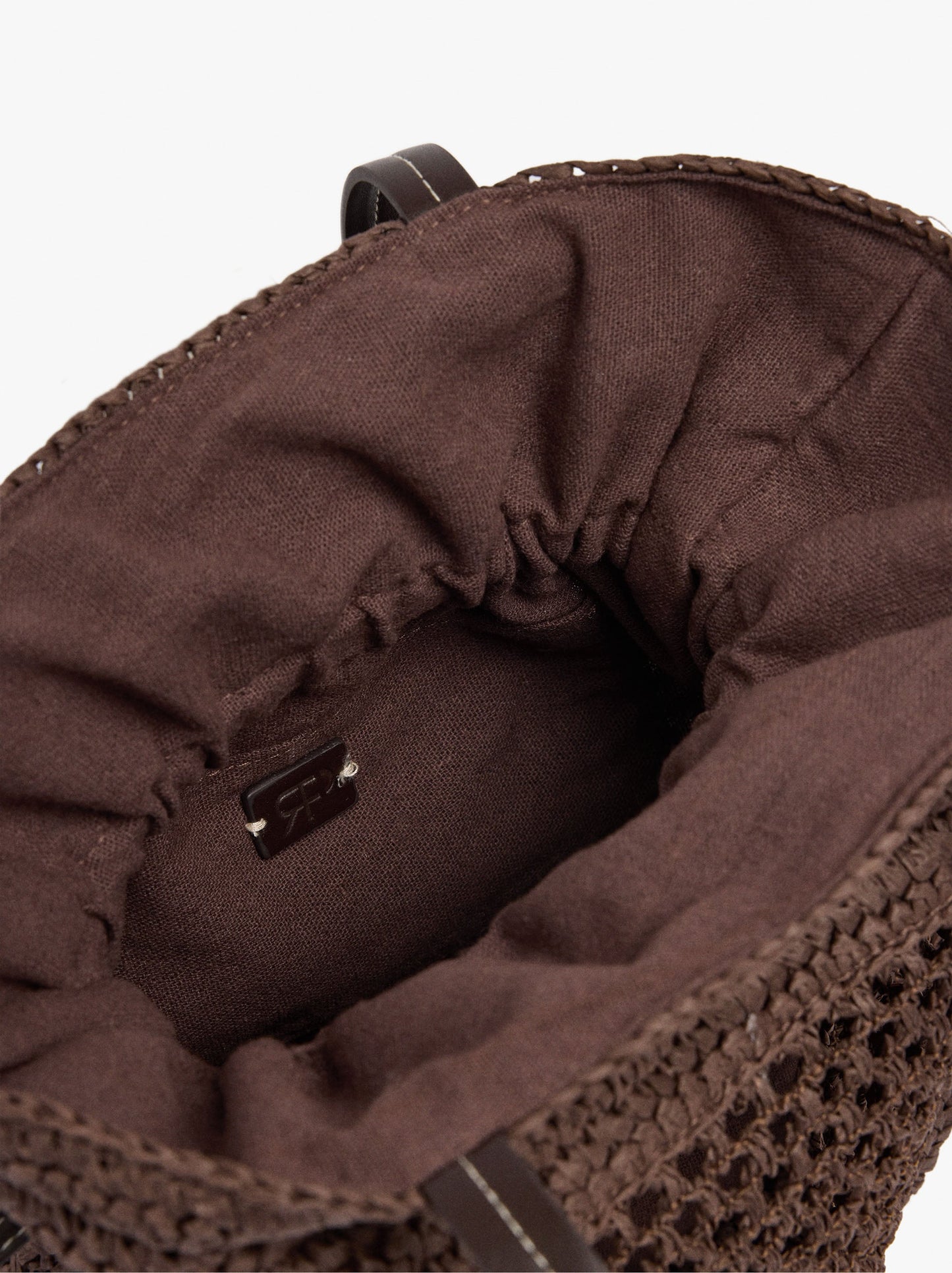 Shopper Bag With Straw Effect M