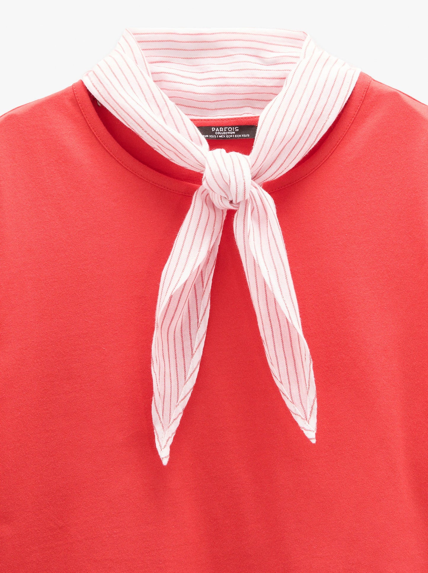 Cotton T-Shirt With Scarf