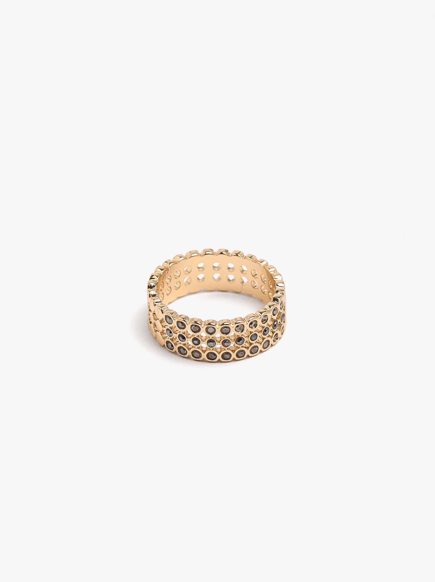 Triple-Effect Ring In 925 Sterling Silver