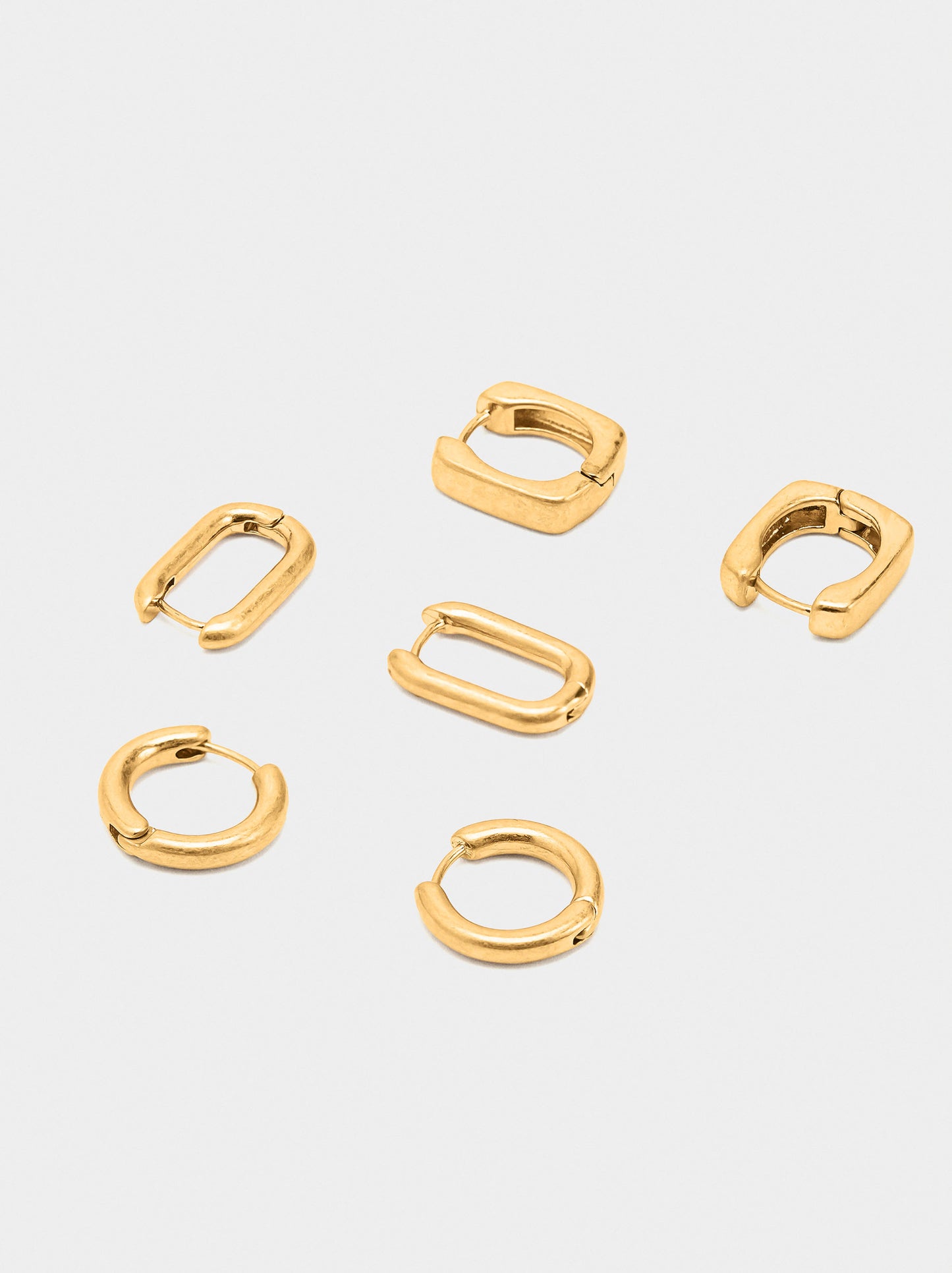 Set Of Basic Hoop Earrings