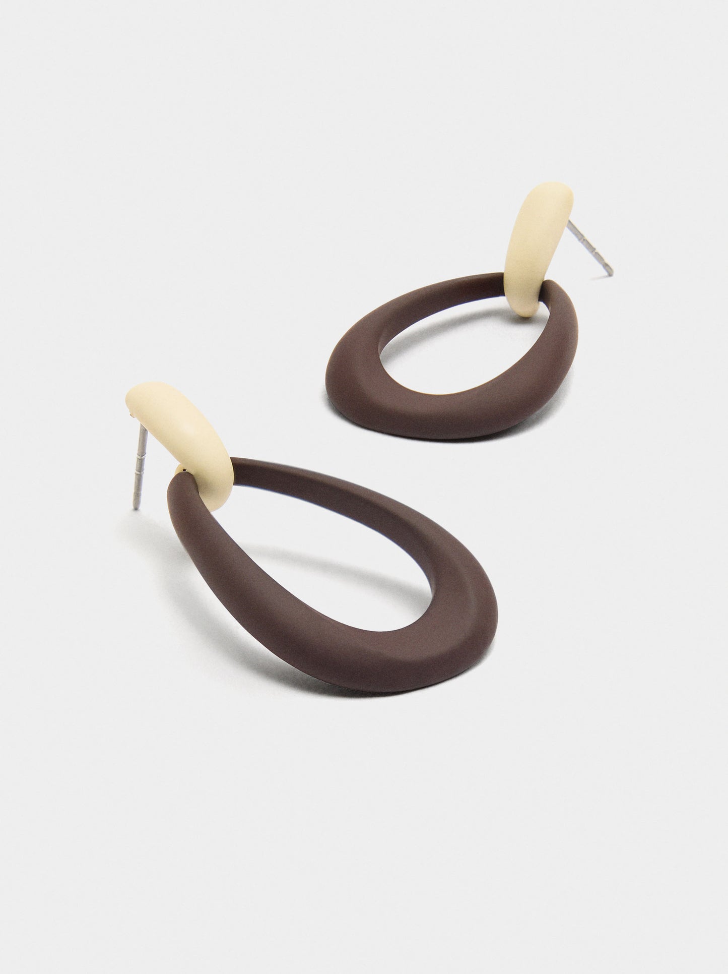 Elongated Hoop Earrings