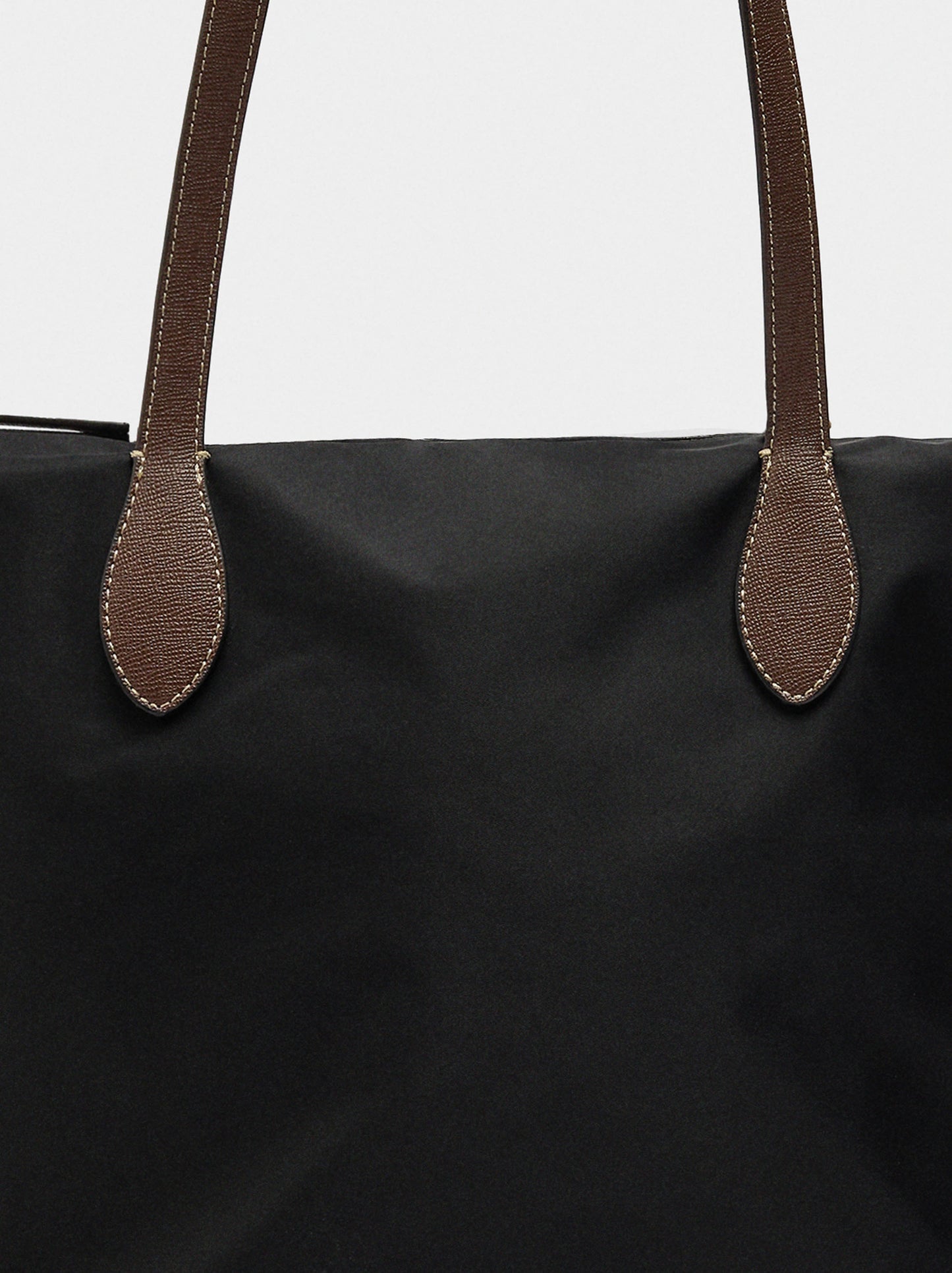 Plain Nylon Shopper Bag