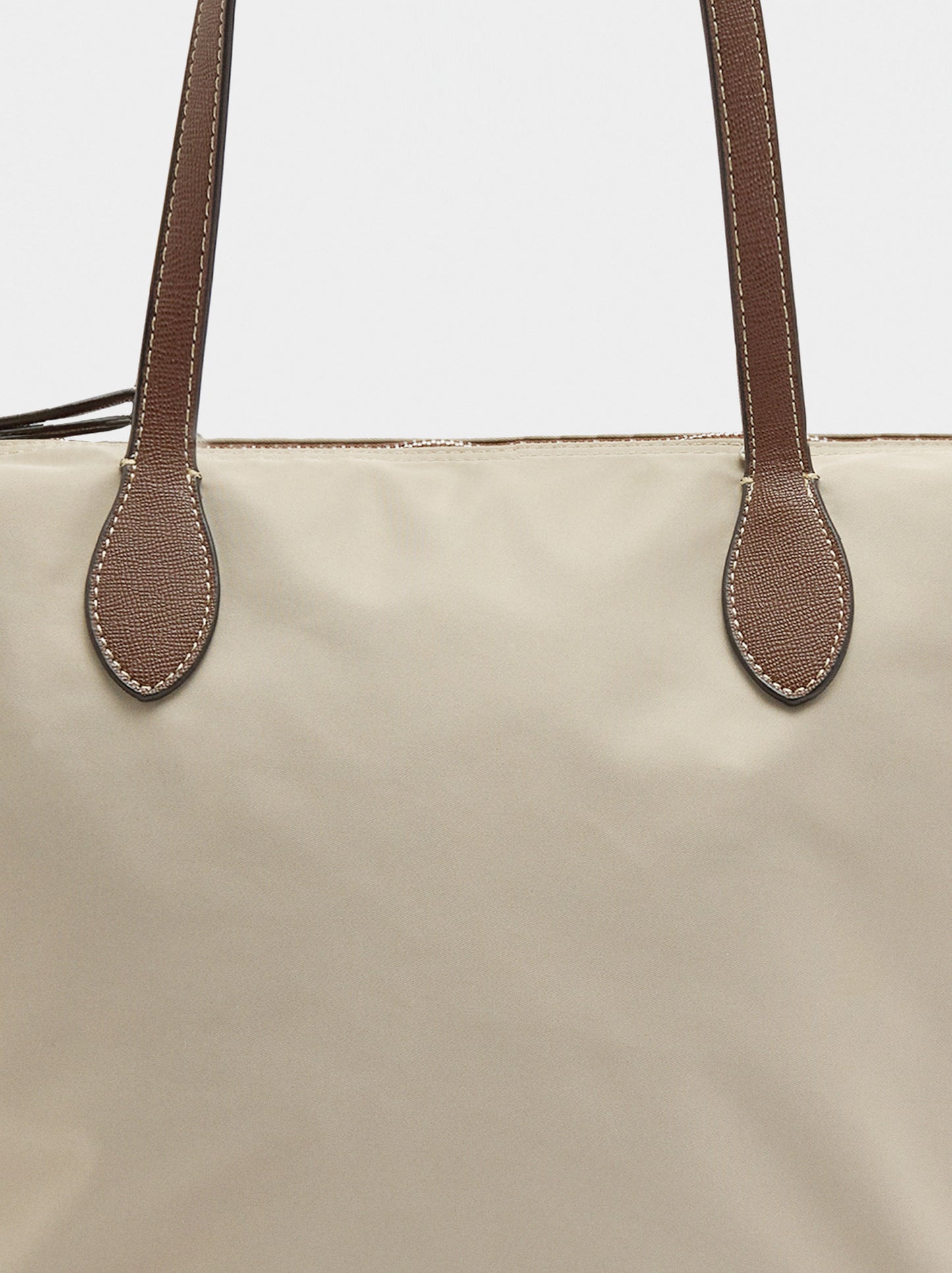 Plain Nylon Shopper Bag