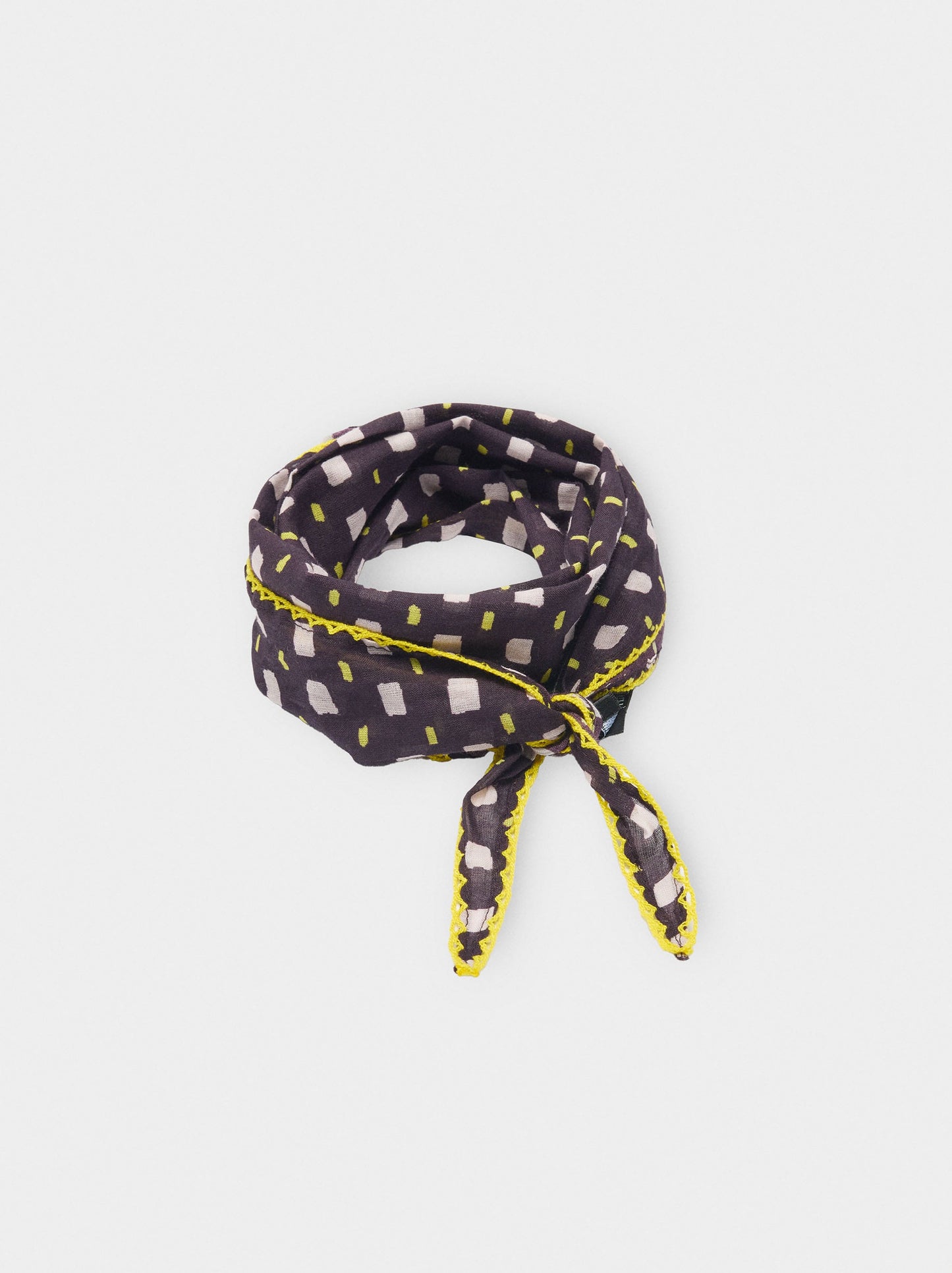 Triangular Printed Scarf With 100% Cotton