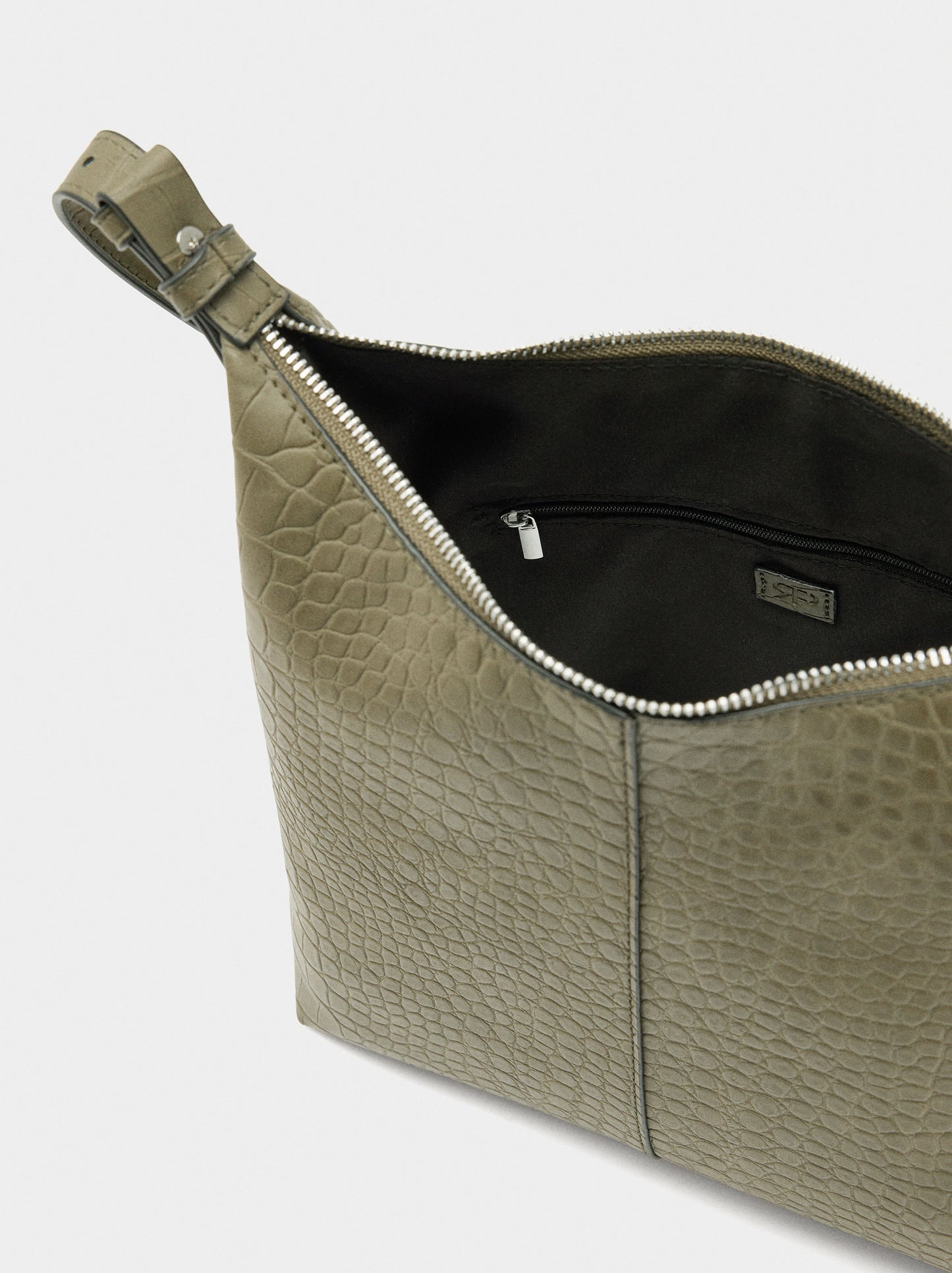Shoulder Bag With Animal Embossing