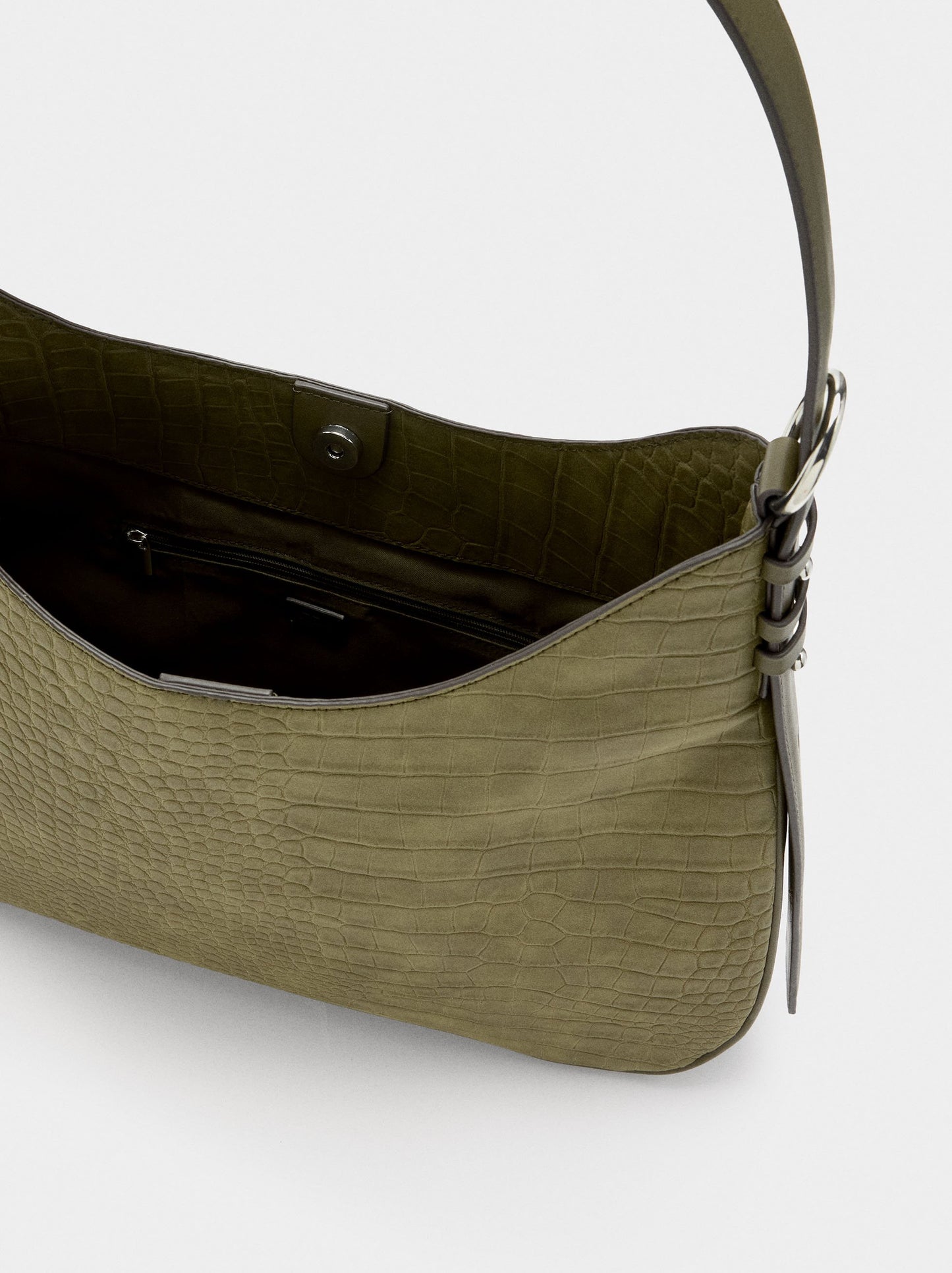 Shoulder Bag With Animal Embossing