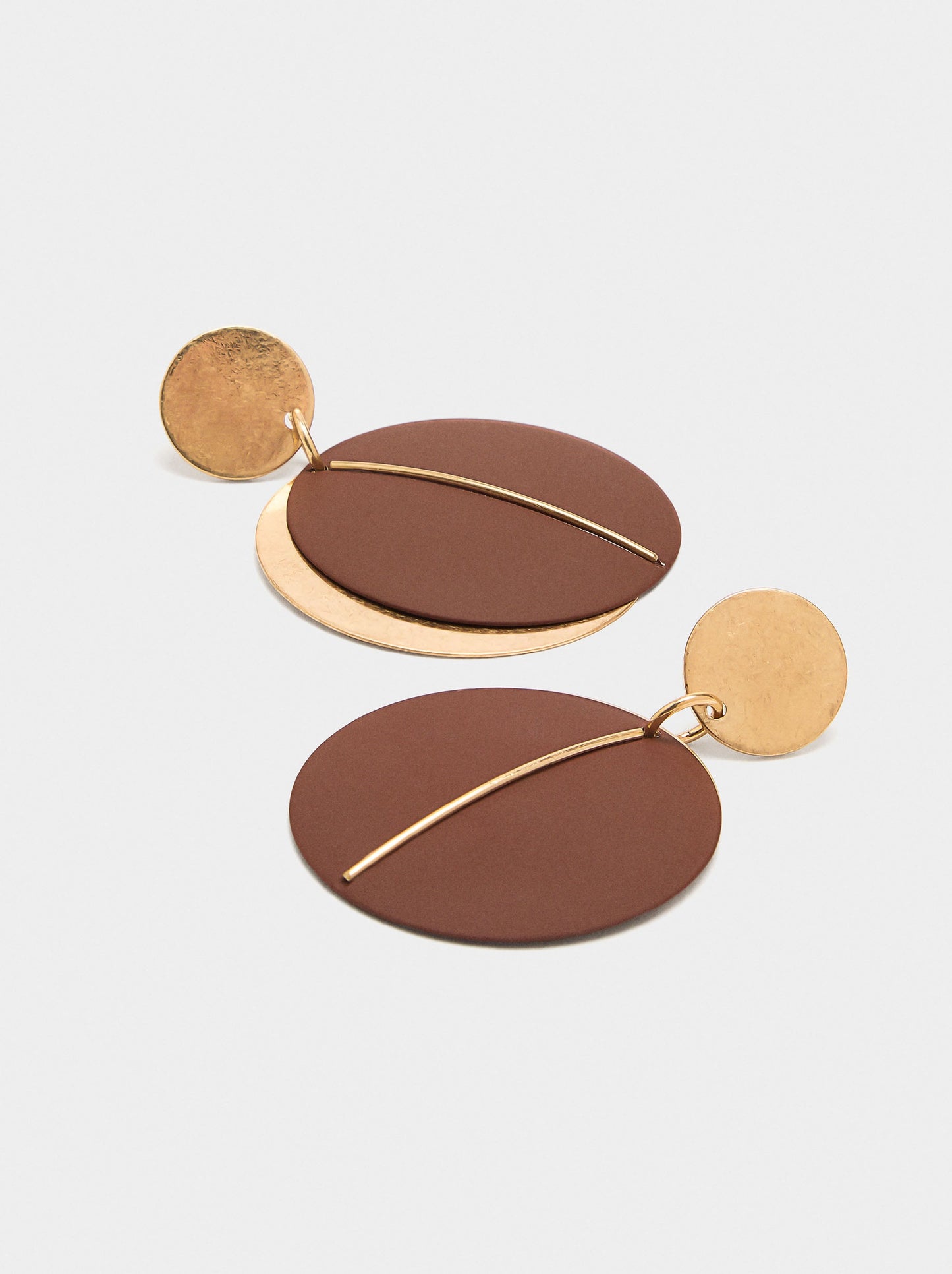 Round Earrings With Enamel