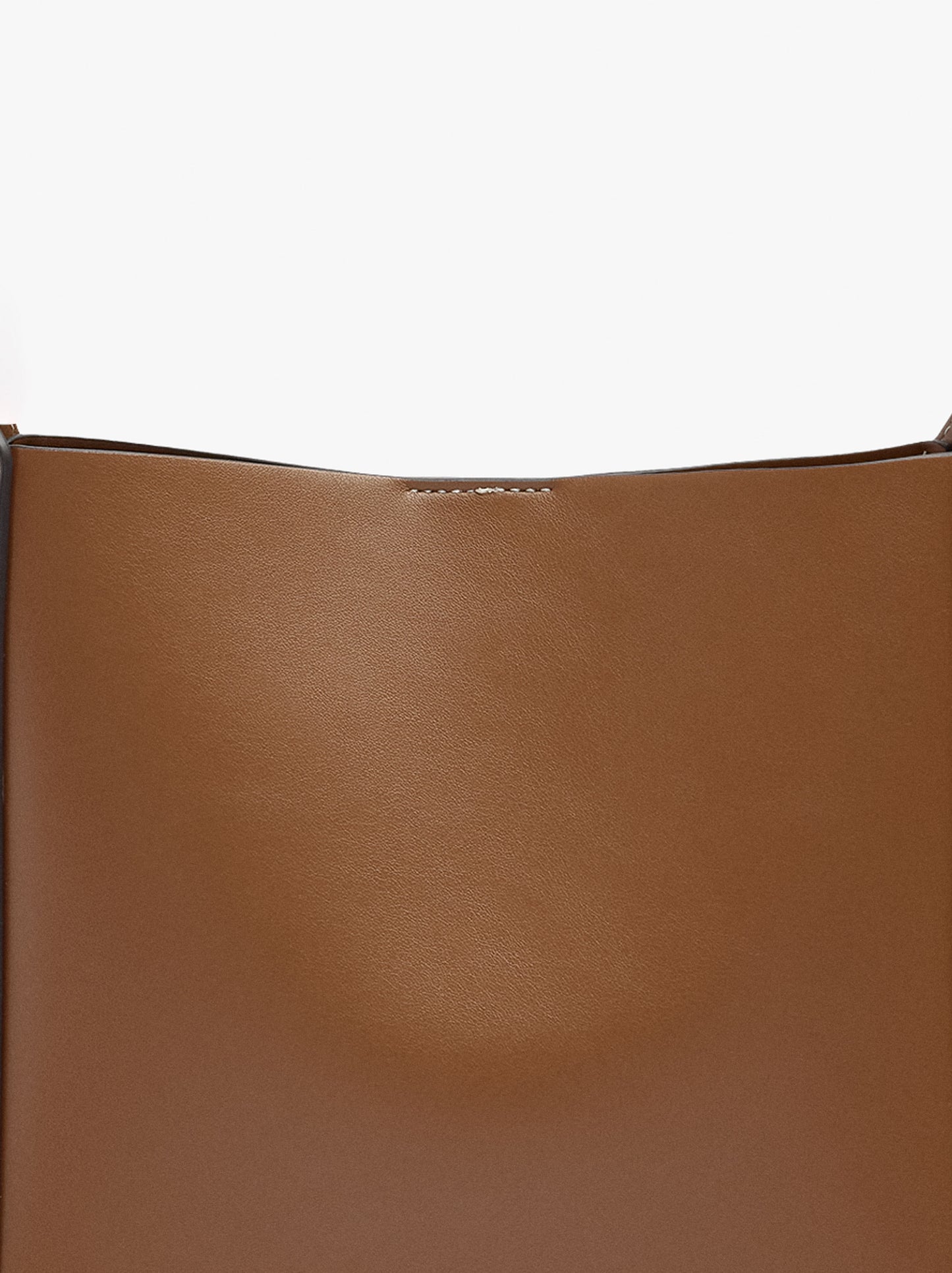 Plain Shoulder Bag With Removable Pouch