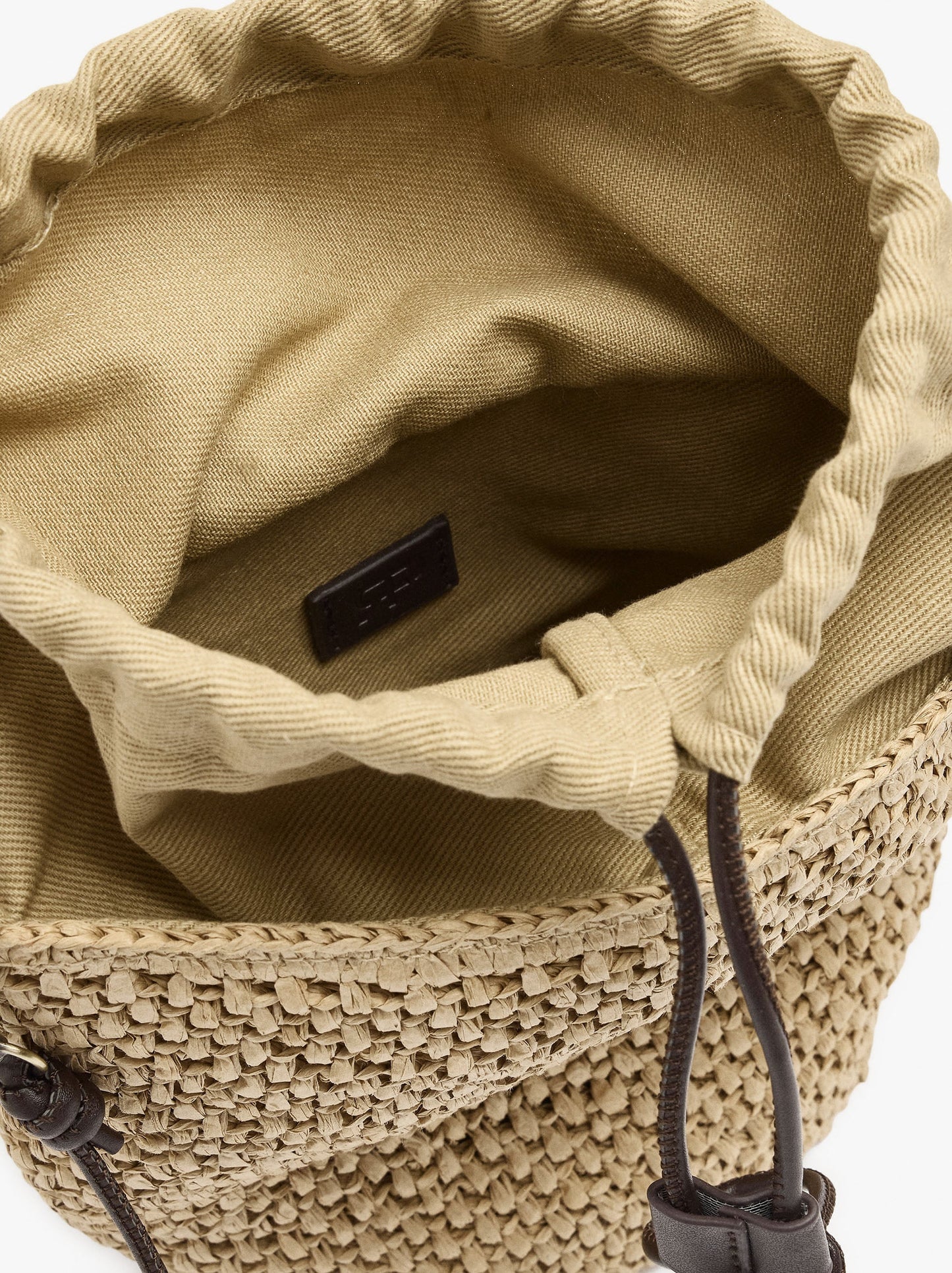 Crossbody Bag Paper Straw Effect With Versatile Strap