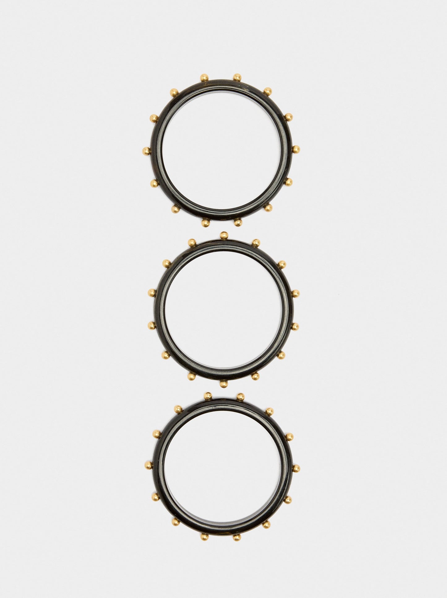 Set Of Stone-Effect Bracelets With Beads